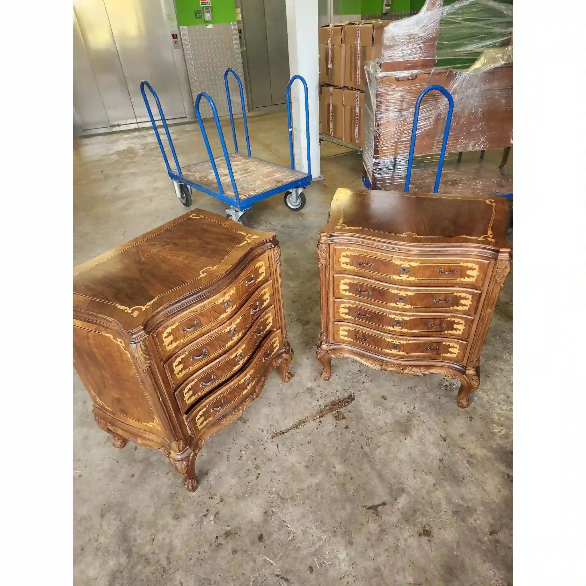 【ビンテージ】 サーペンタイン型チェスト / ロココ様式 / フランス