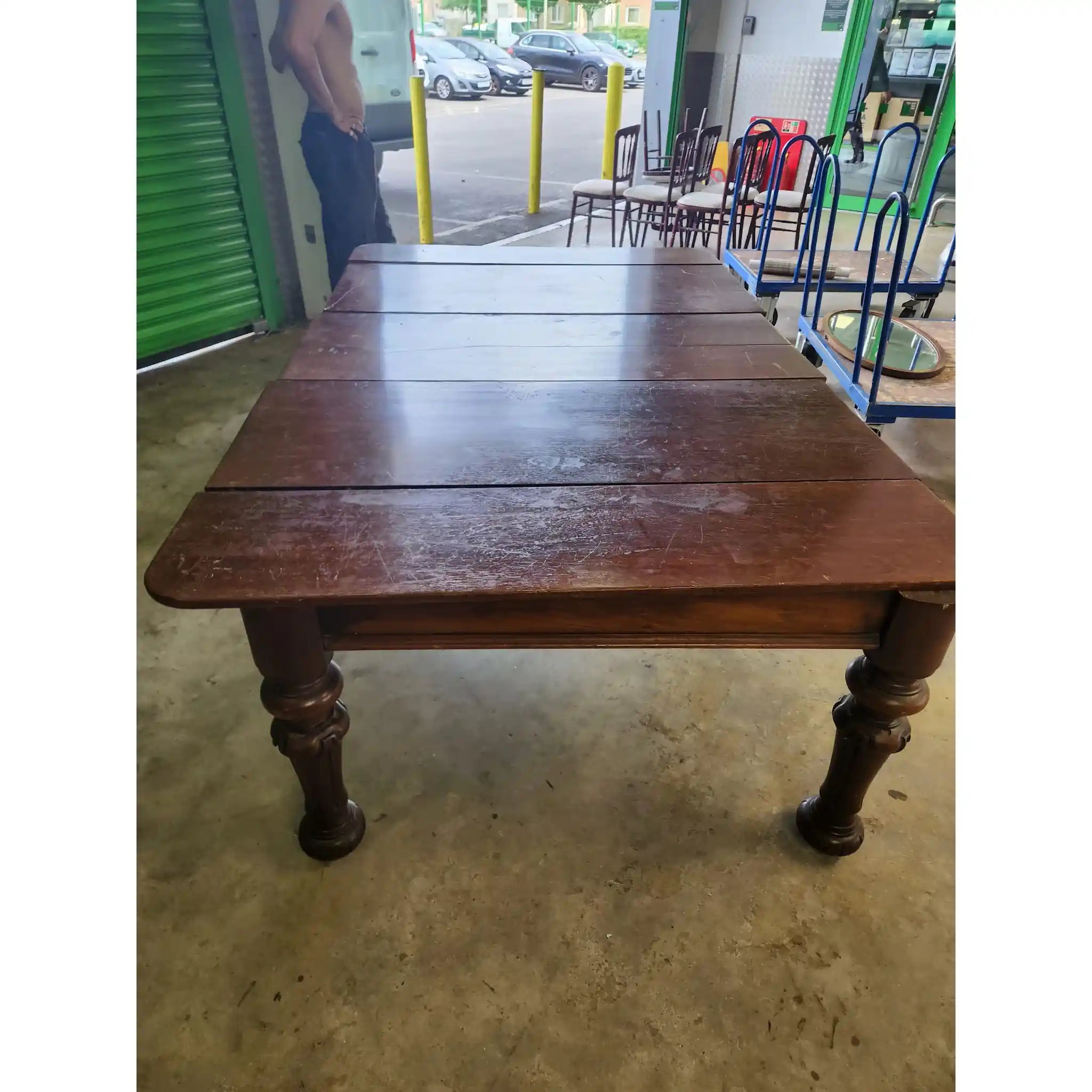 【アンティーク】 エクステンションテーブル / クラシカルスタイル / 19世紀後半〜20世紀初頭 / イギリス / バルボスレッグ