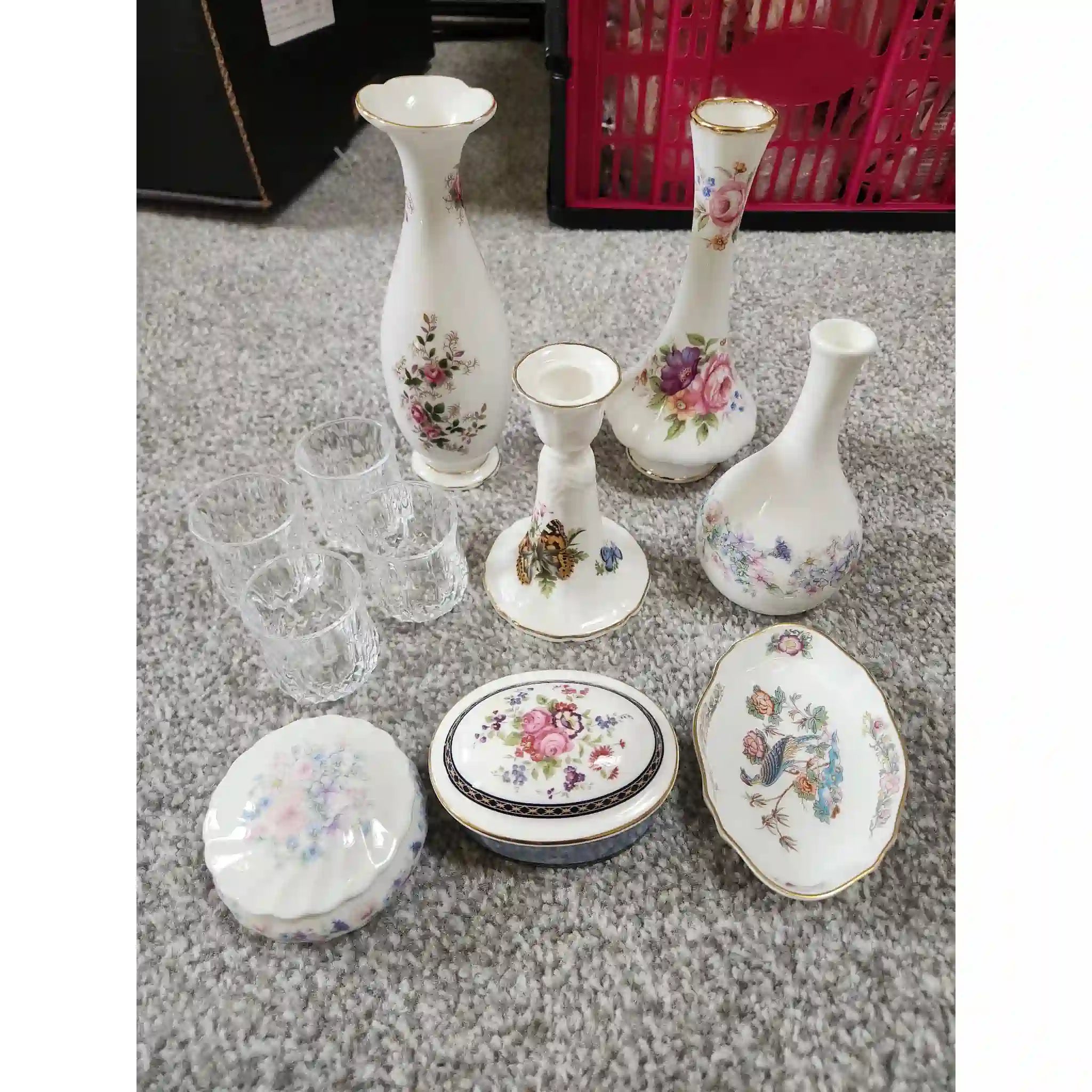 【】 花瓶、キャンドルホルダー、ショットグラス、ウェッジウッドの容器