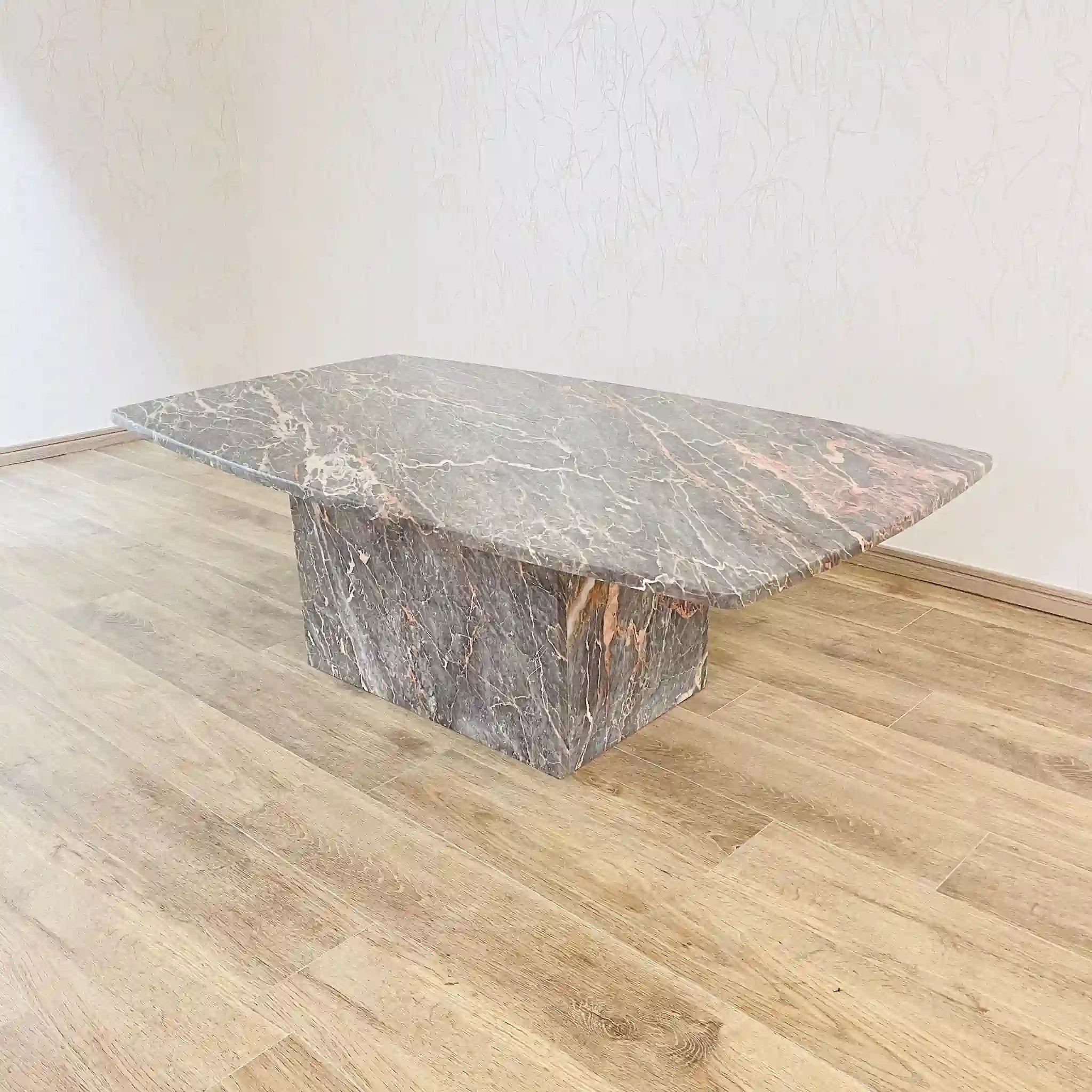 【リユース】大理石調センターテーブル