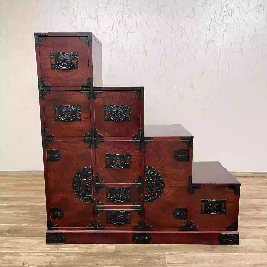 飛鳥民芸家具 / 階段箪笥 / 欅 / 日本 / [骨董品] ｜アンティーク