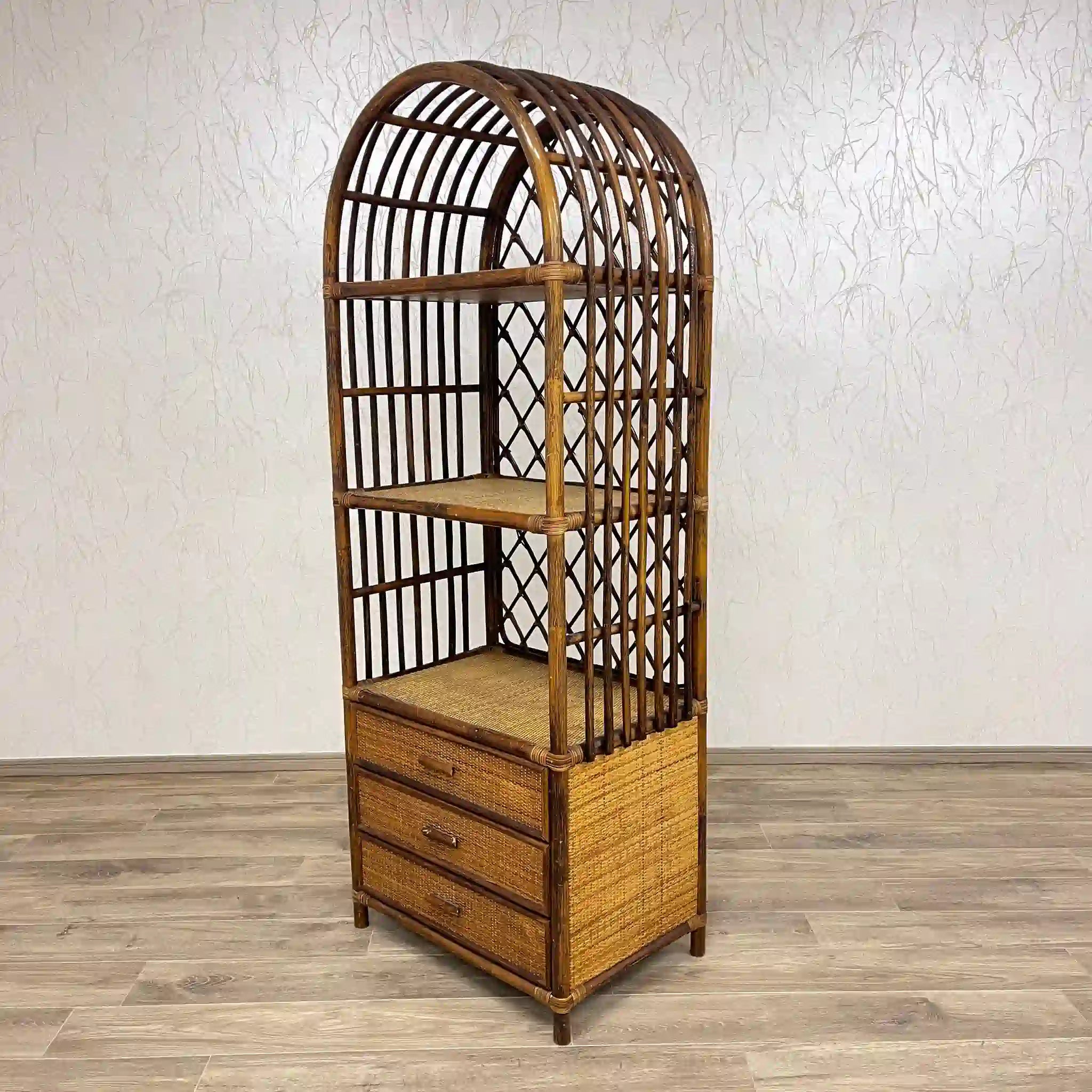 【ビンテージ】 アーチラタンチェスト