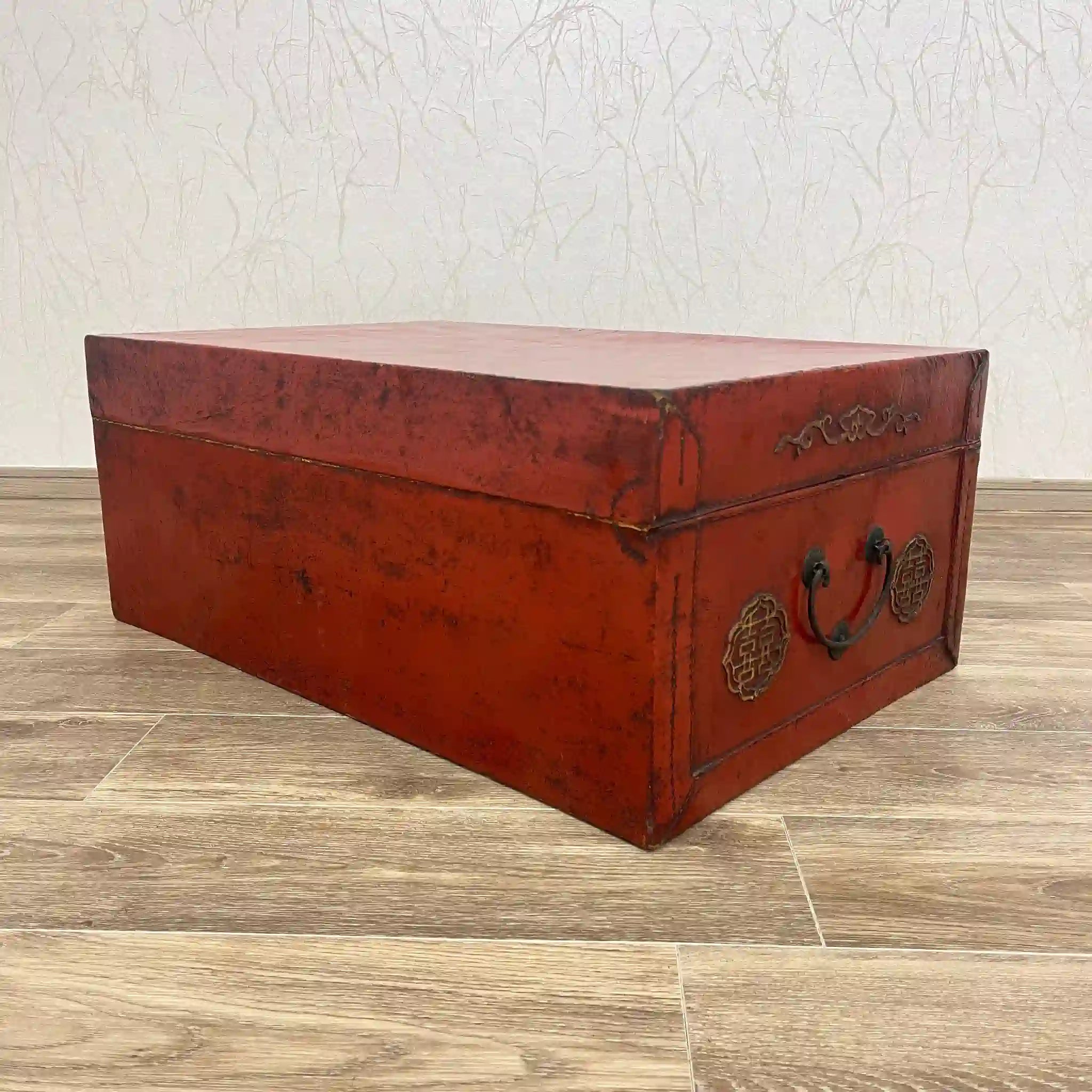 【骨董】 安萬臺箱 双喜紋