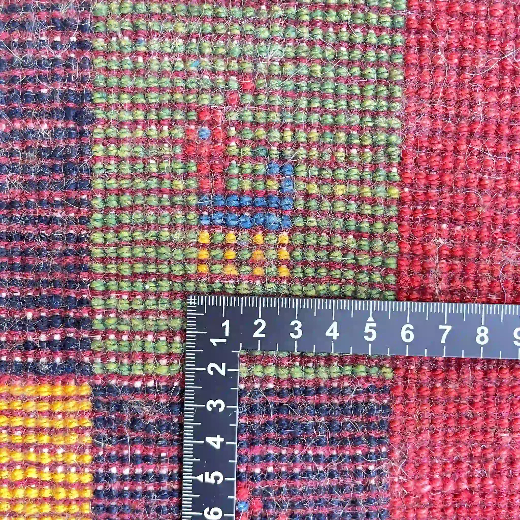 【絨毯/ラグ/ペルシャ絨毯】 ギャッベ 61×43 シラーズ産 ウール ヤラメ / 手織り / 草木染め