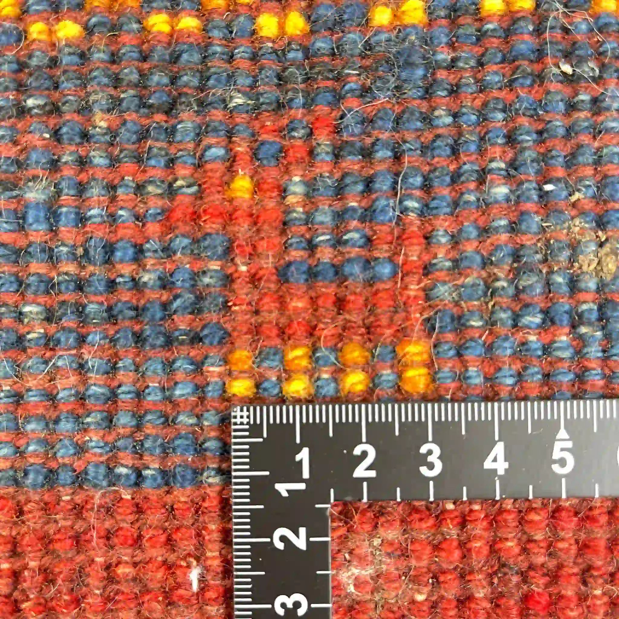 【絨毯/ラグ/ペルシャ絨毯】 ギャッベ 58×44 シラーズ産 ウール 手織り 草木染め