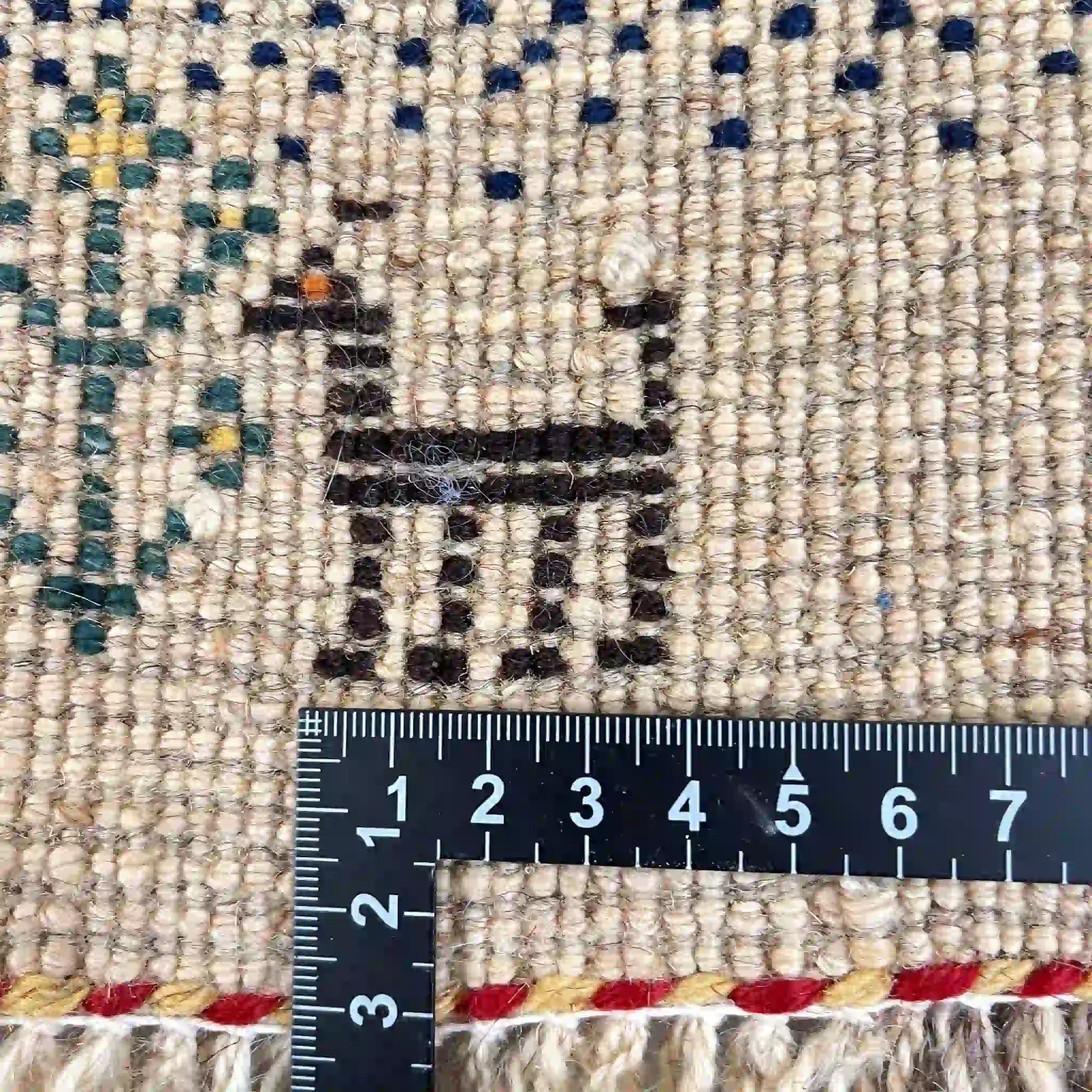 【絨毯/ラグ/ペルシャ絨毯】 ギャッベ 65×46 シラーズ産 ウール 手織り 草木染め