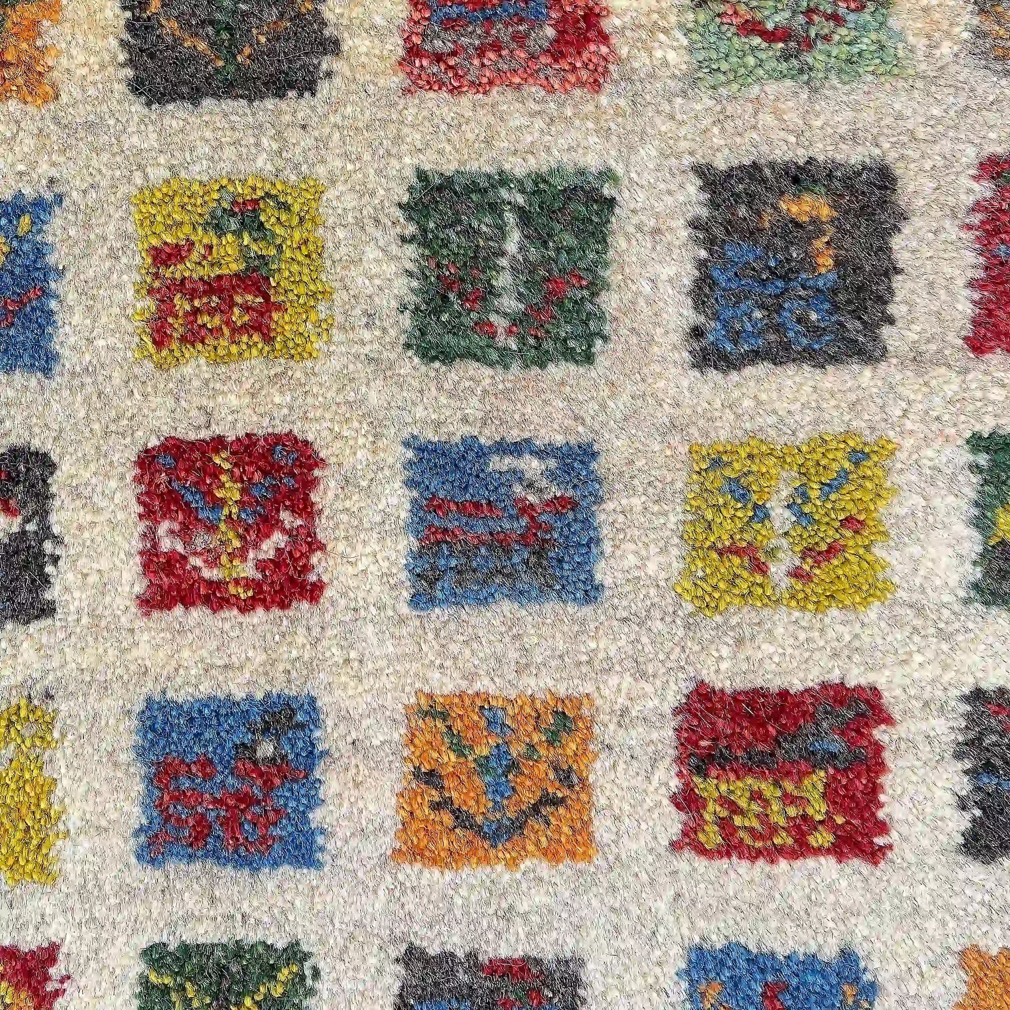 【絨毯/ラグ/ペルシャ絨毯】 ギャッベ 56×44 / ギャッベ / ウール / イラン / 手織り / 草木染め