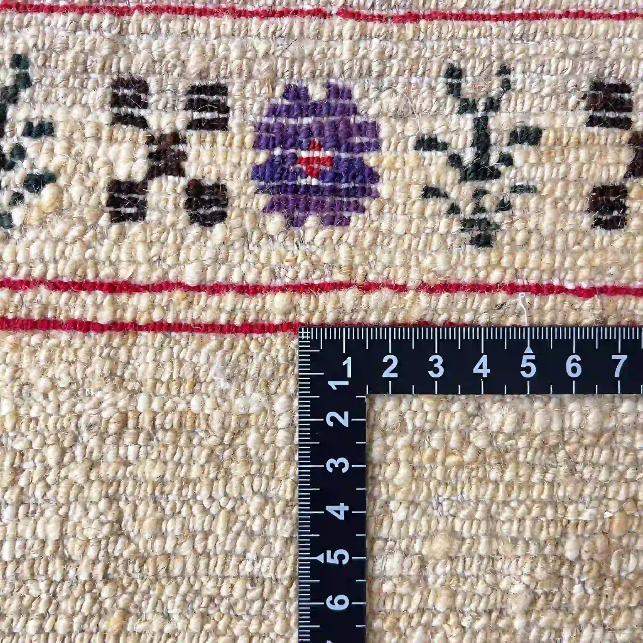 【絨毯/ラグ/ペルシャ絨毯】 ギャッベ 95×70 シラーズ産 手織り/草木染め
