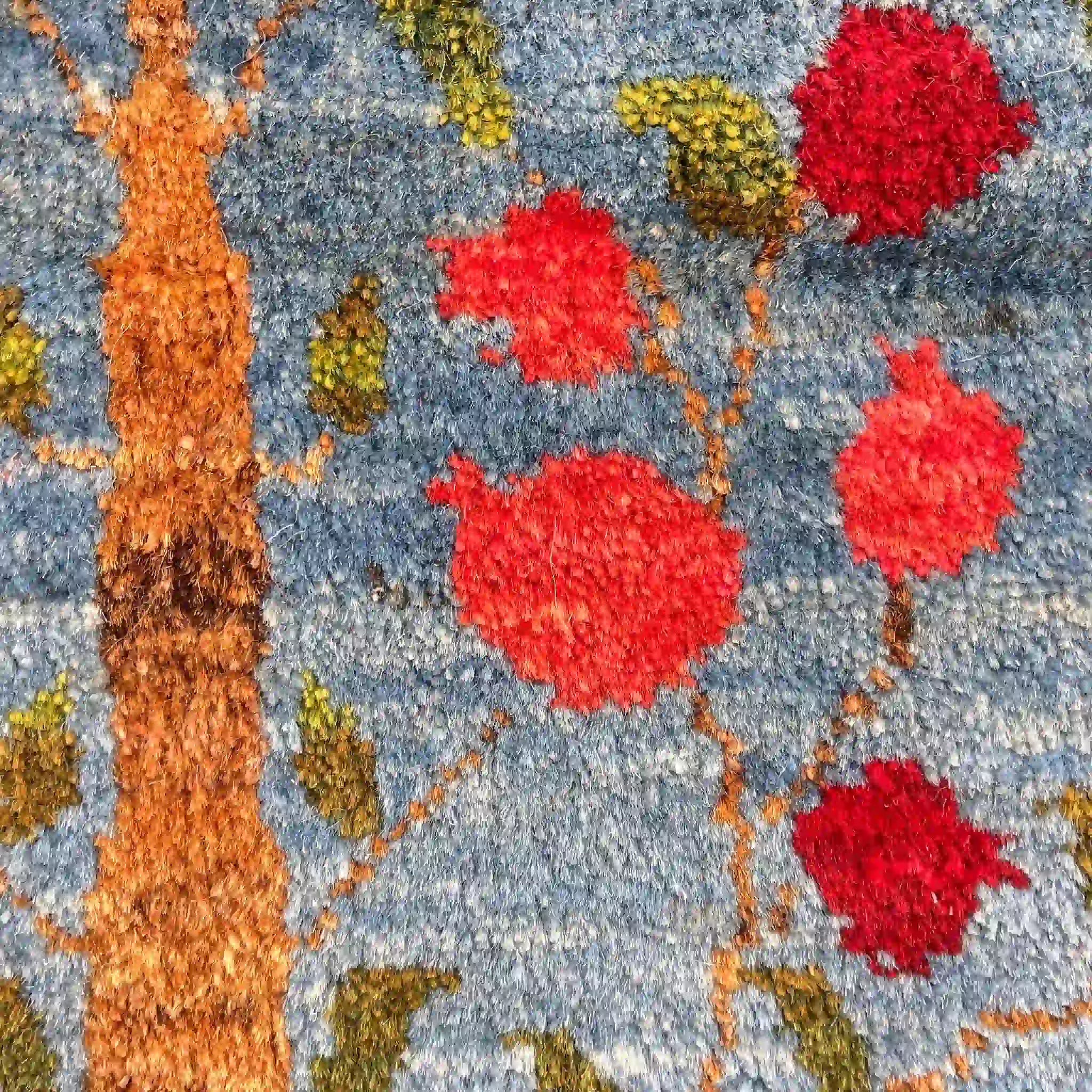 【絨毯/ラグ/ペルシャ絨毯】 ギャッベ 123×82 シラーズ産 ウール ペルシャ 手織り 草木染め