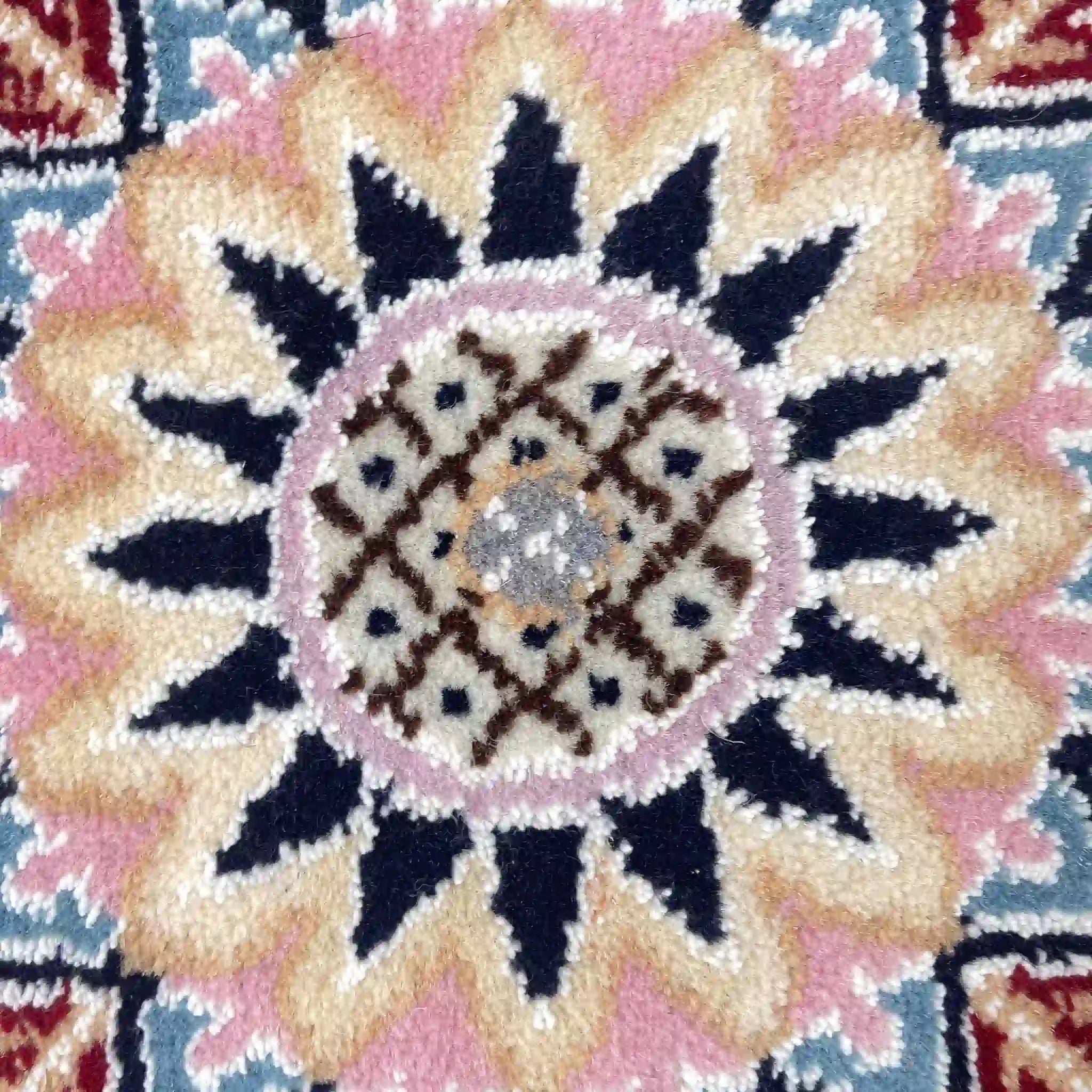 【絨毯/ラグ/ペルシャ絨毯】 ギャッベ 45×45 ナイン産 / ウールイラン / 手織り / 草木染め