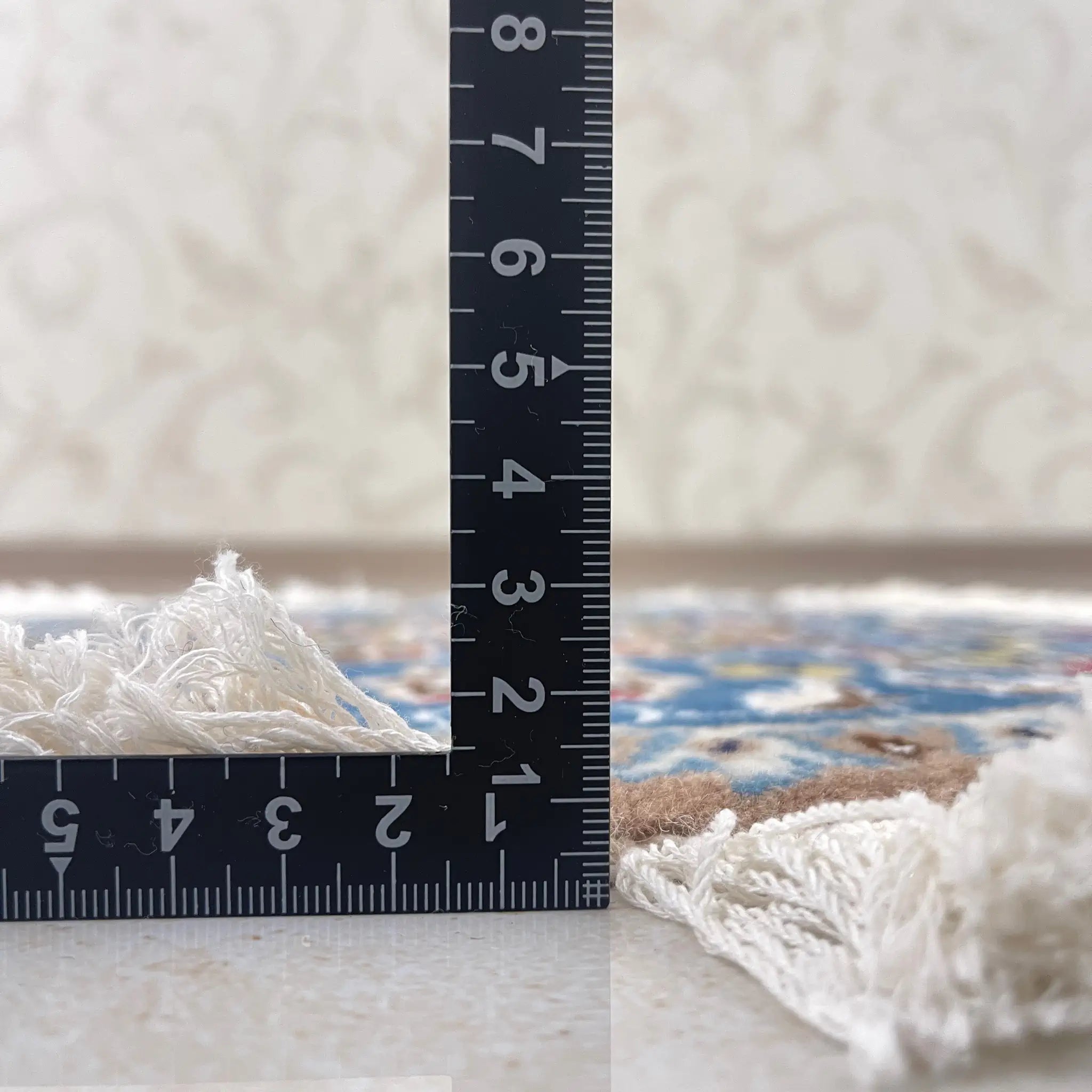 【絨毯/ラグ/ペルシャ絨毯】 ギャッベ 45×45 ナイン産 / ウールイラン / 手織り / 草木染め