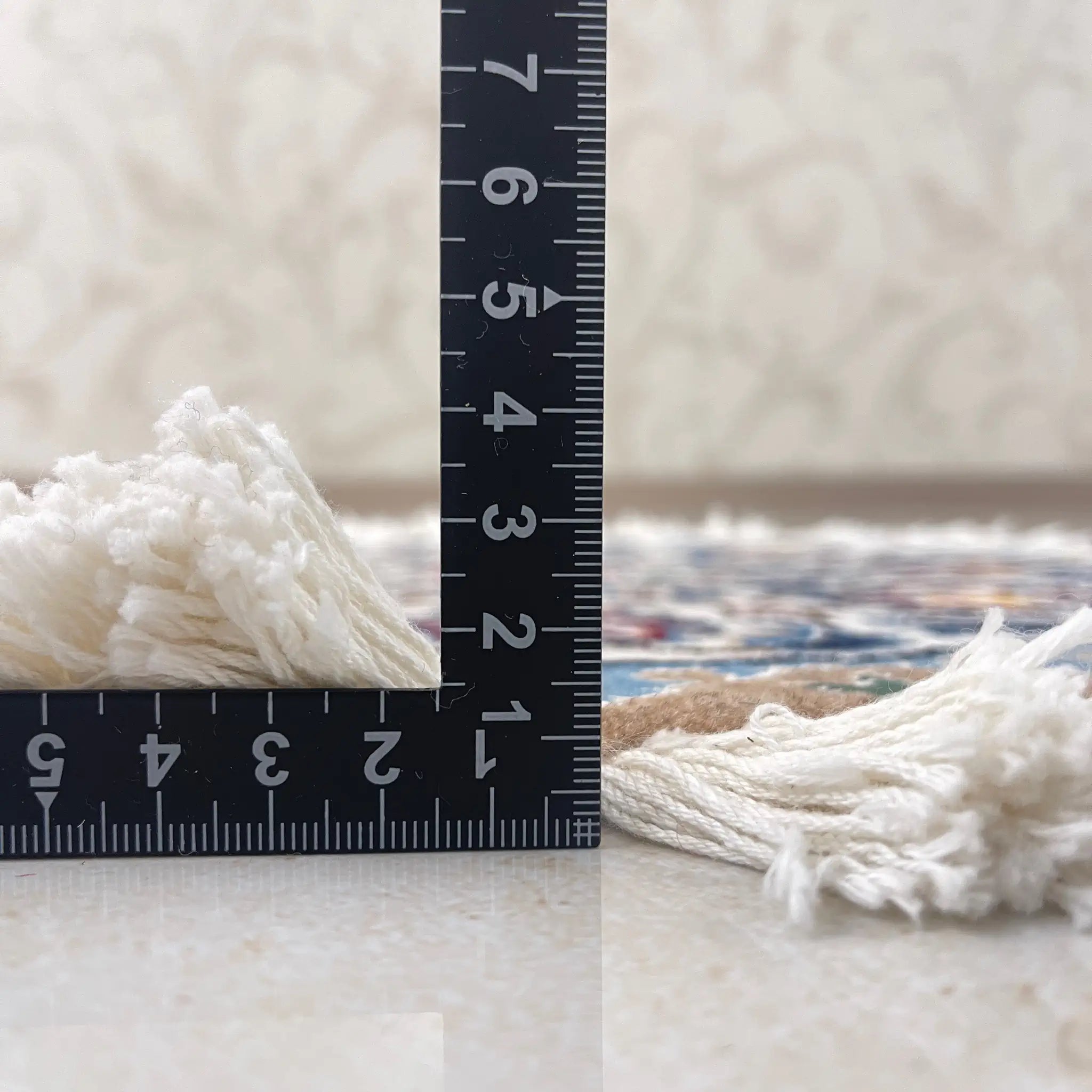 【絨毯/ラグ/ペルシャ絨毯】 ギャッベ 45×45 ナイン産 / ウールイラン / 手織り / 草木染め