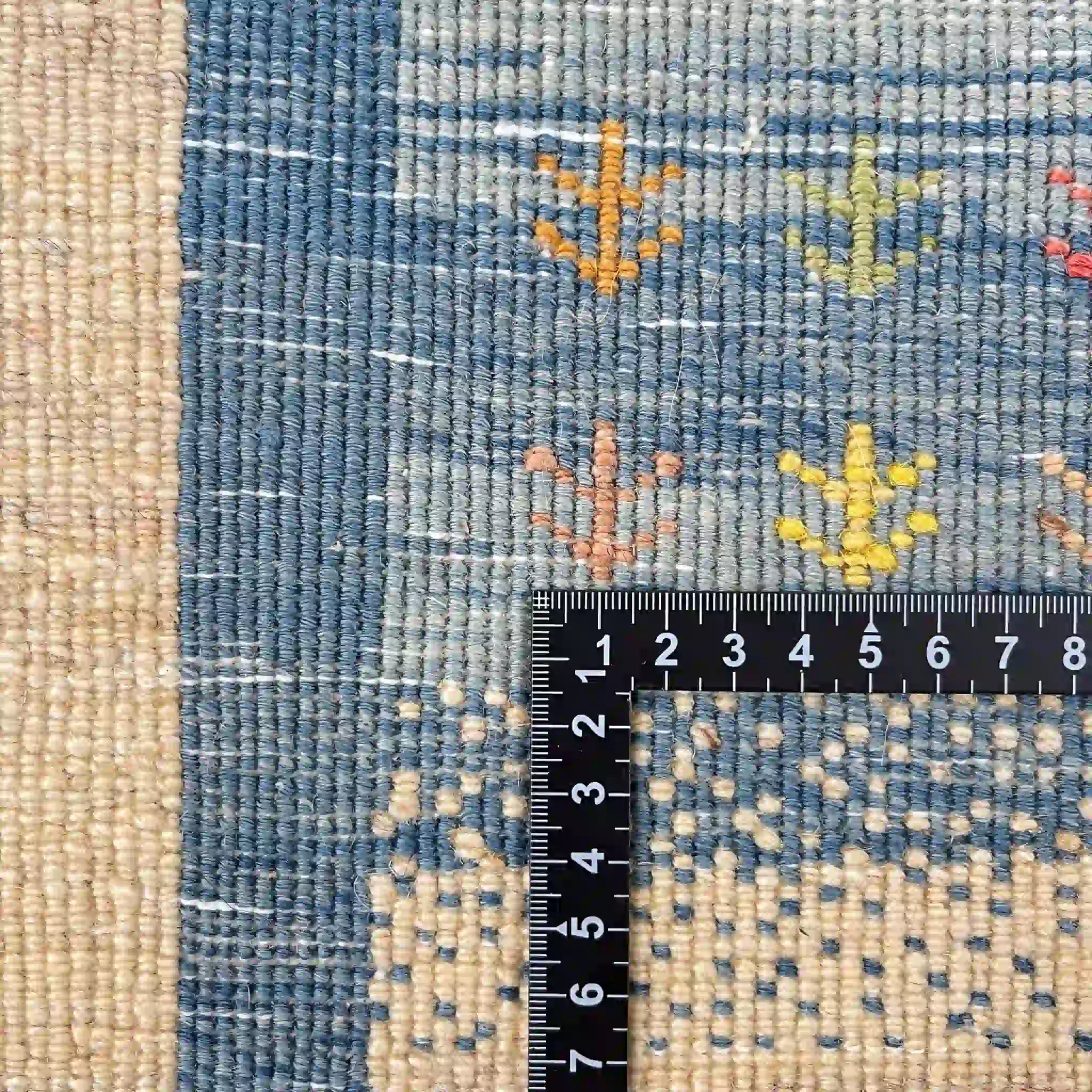 【絨毯/ラグ/ペルシャ絨毯】 ギャッベ 124×42 シラーズ産 / ウールイラン / カシュクール / 手織り / 草木染め
