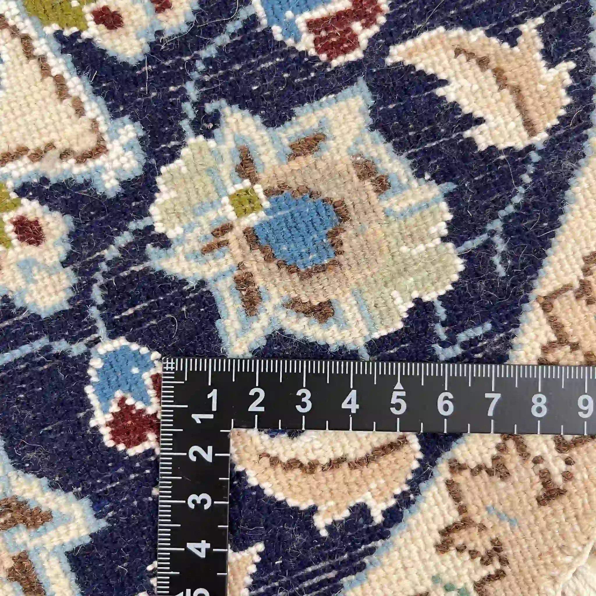 【絨毯/ラグ/ペルシャ絨毯】 ギャッベ 43×43 ナイン産 / ウールイラン / 手織り / 草木染め