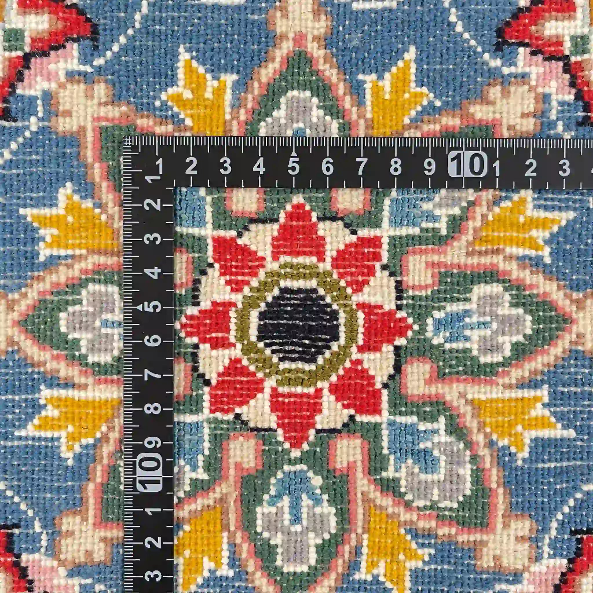 【絨毯/ラグ/ペルシャ絨毯】 ギャッベ 45×45 ナイン産 / ウールイラン / 手織り / 草木染め