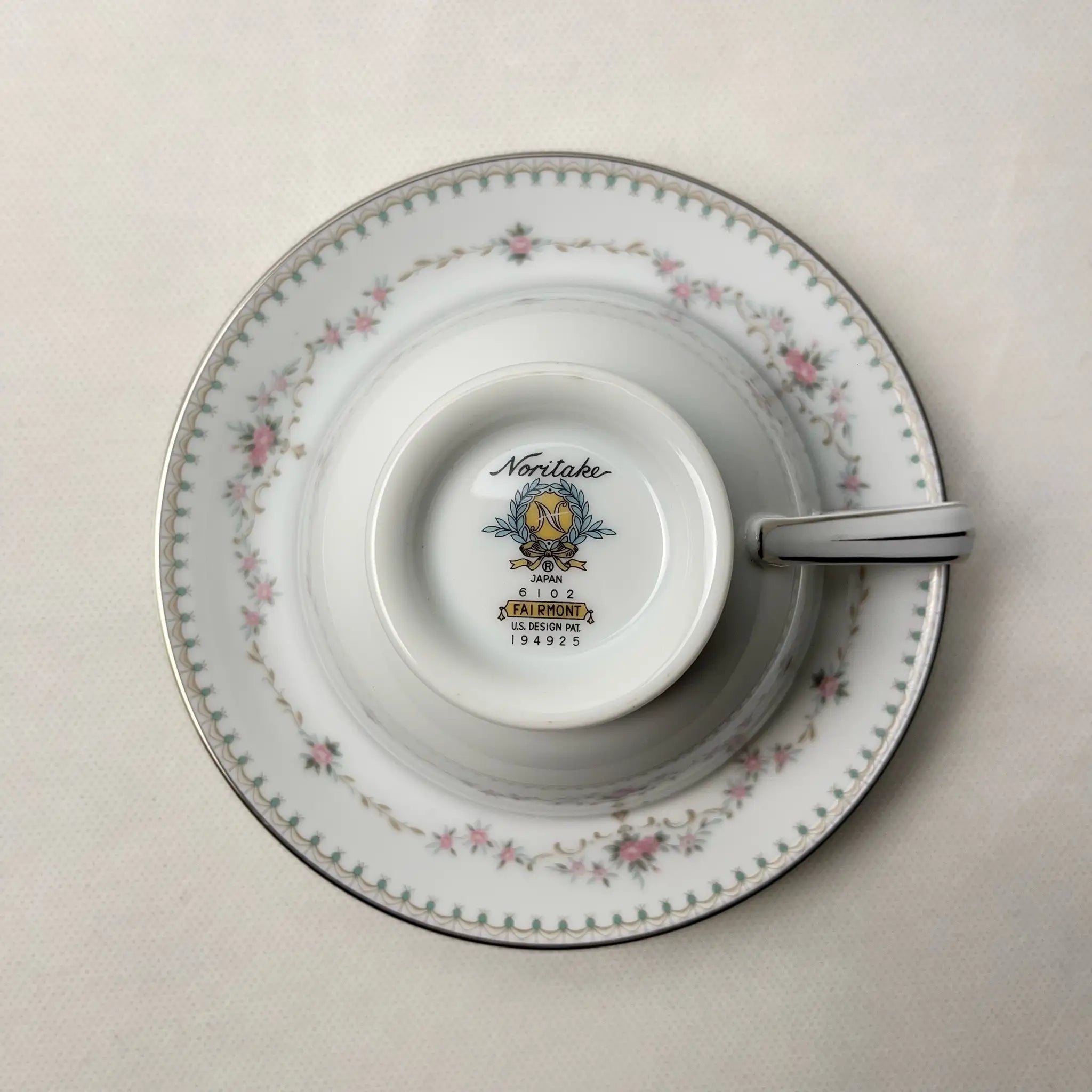 【リユース】 ノリタケ ティーカップセット 未使用 NORITAKE Fairmont