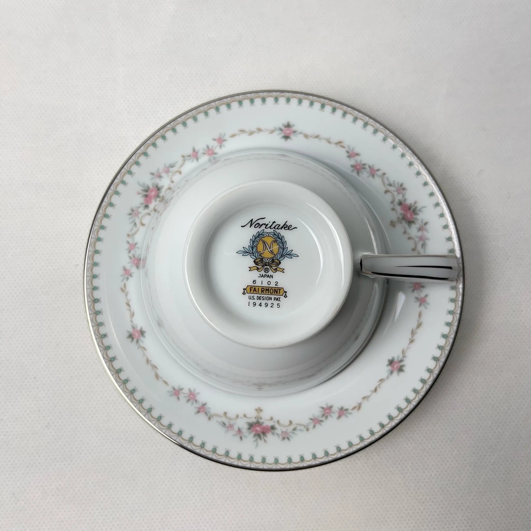 【リユース】 ノリタケ ティーカップセット 未使用 NORITAKE Fairmont