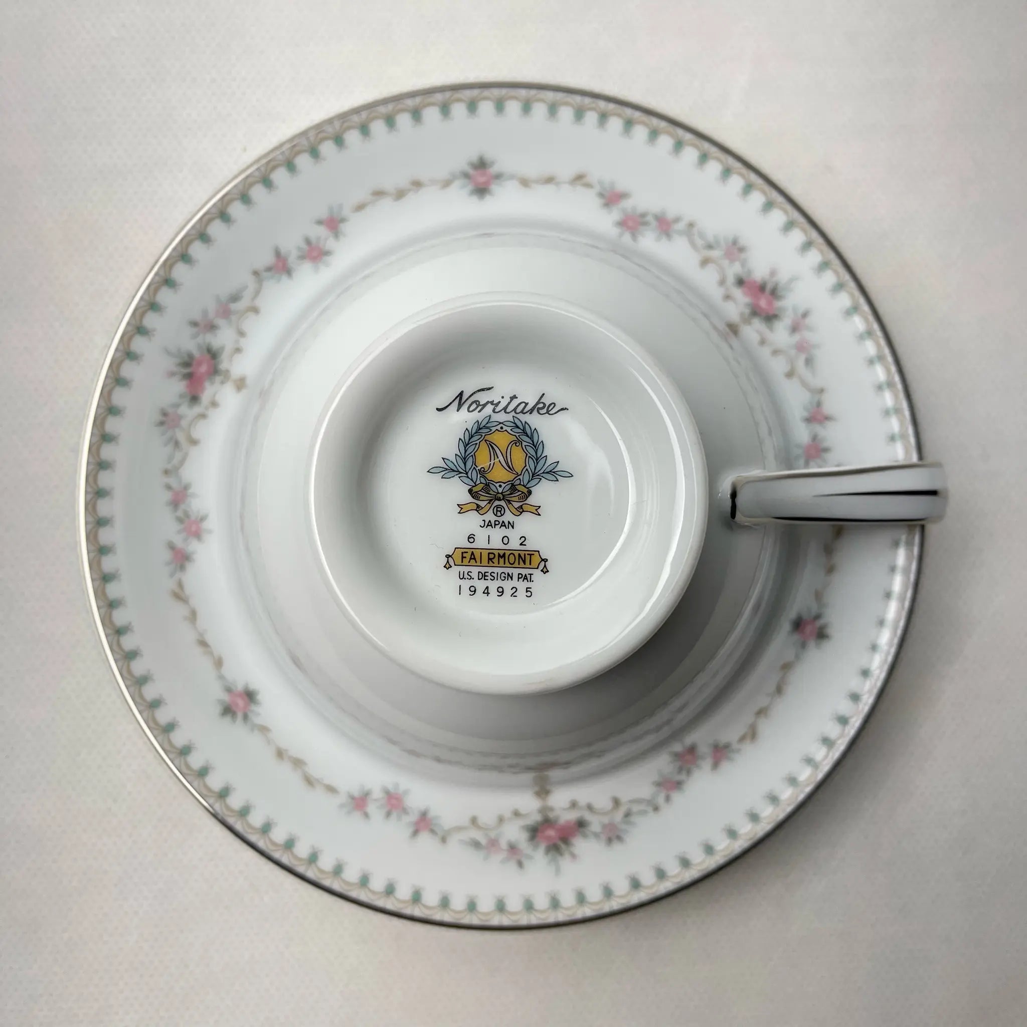 【リユース】 ノリタケ ティーカップセット 未使用 NORITAKE Fairmont