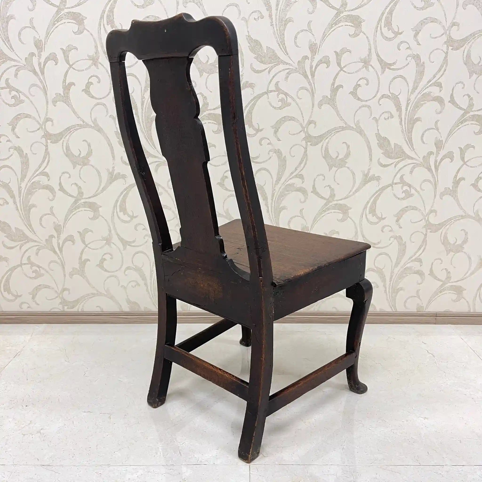 【アンティーク】 アンティーク ホールチェア / クイーンアン様式 / オーク材 / イギリス