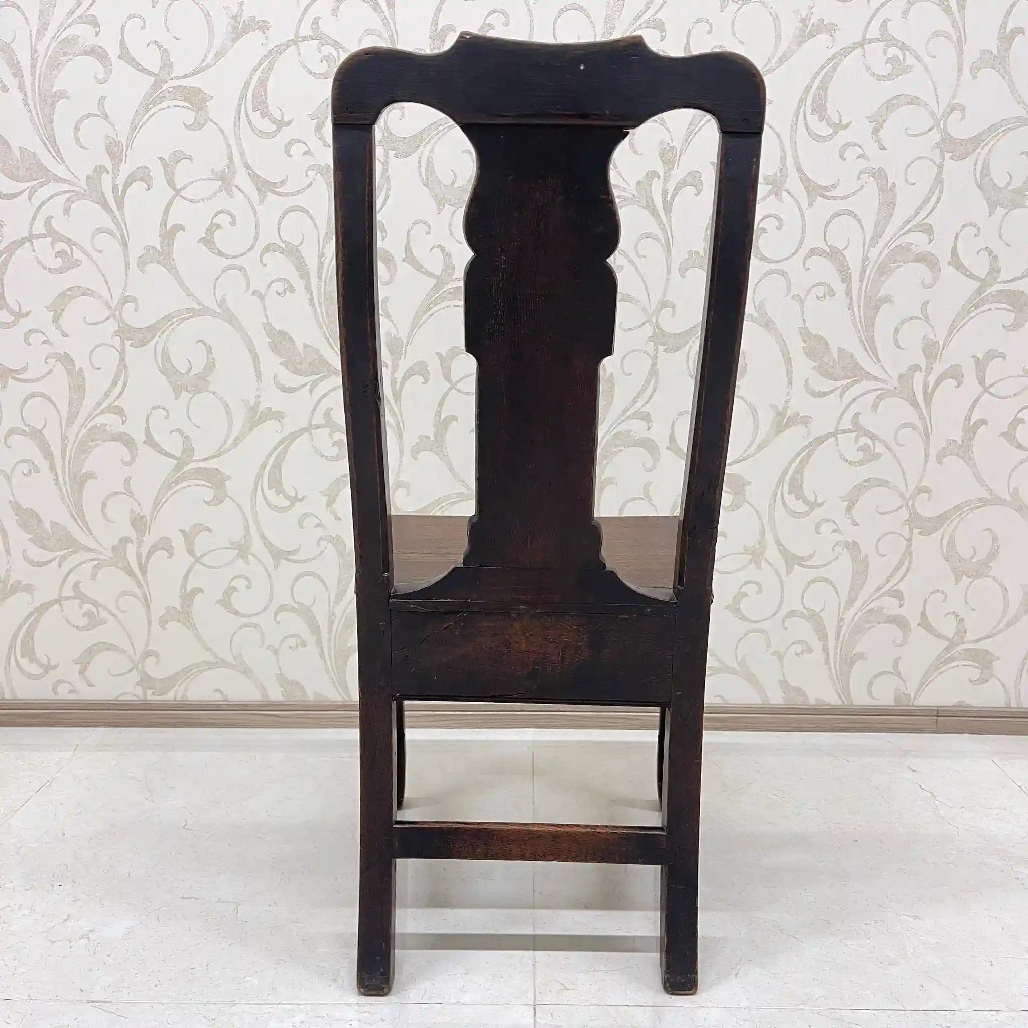 【アンティーク】 アンティーク ホールチェア / クイーンアン様式 / オーク材 / イギリス