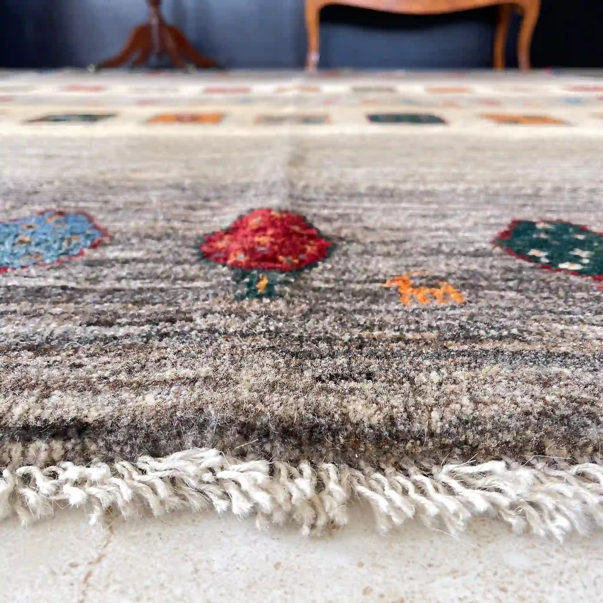 【絨毯/ラグ/ペルシャ絨毯】 ギャッベ 207×160 / ギャッベ / ウール / イラン / カシュクール / 手織り / 草木染め