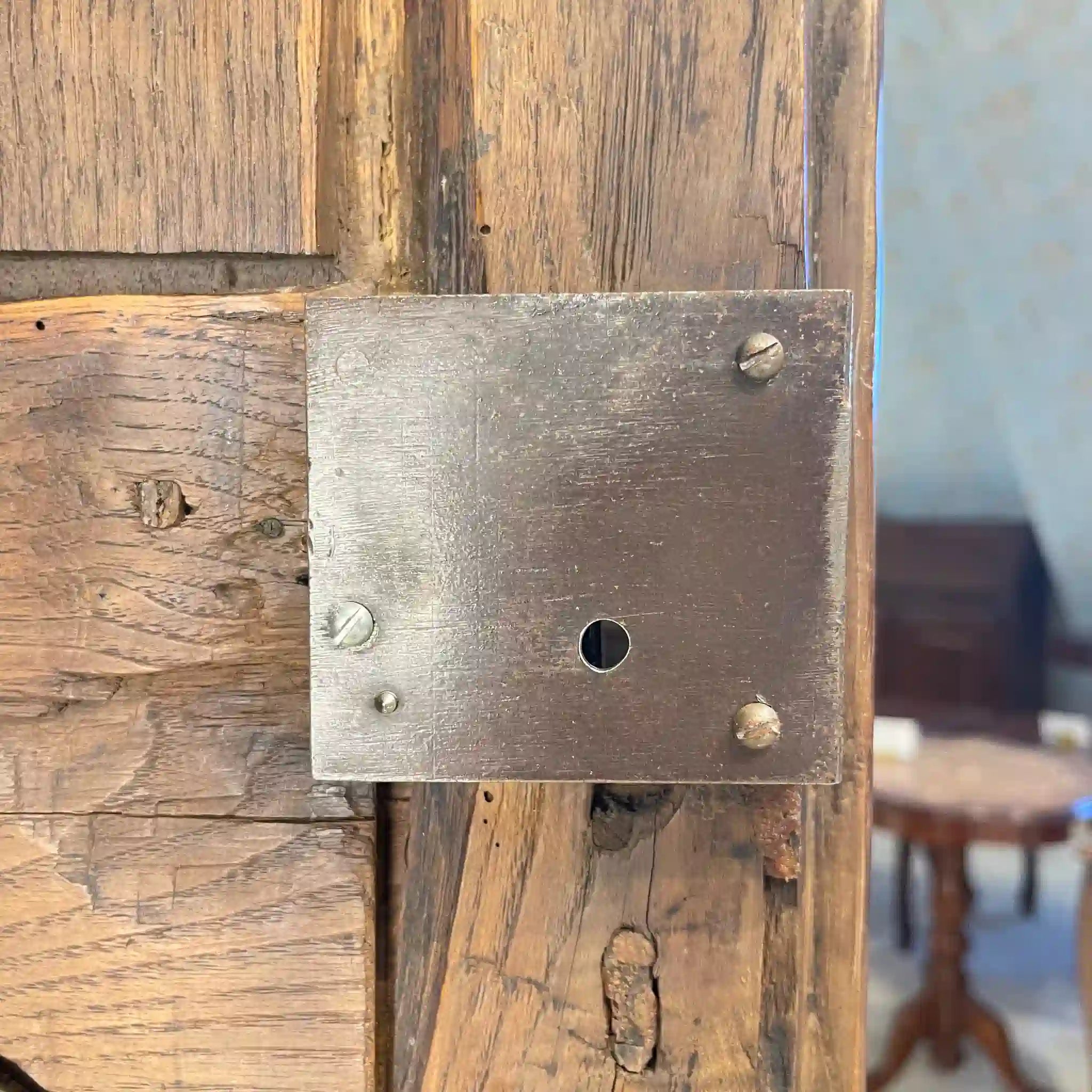 【アンティーク】 キャビネット オーク材 フランス 鍵付き