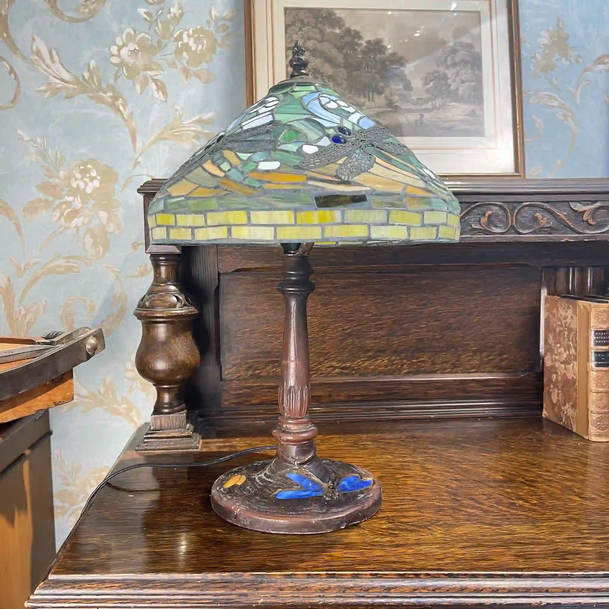 【ビンテージ】 テーブルランプ / ドラゴンフライモチーフ