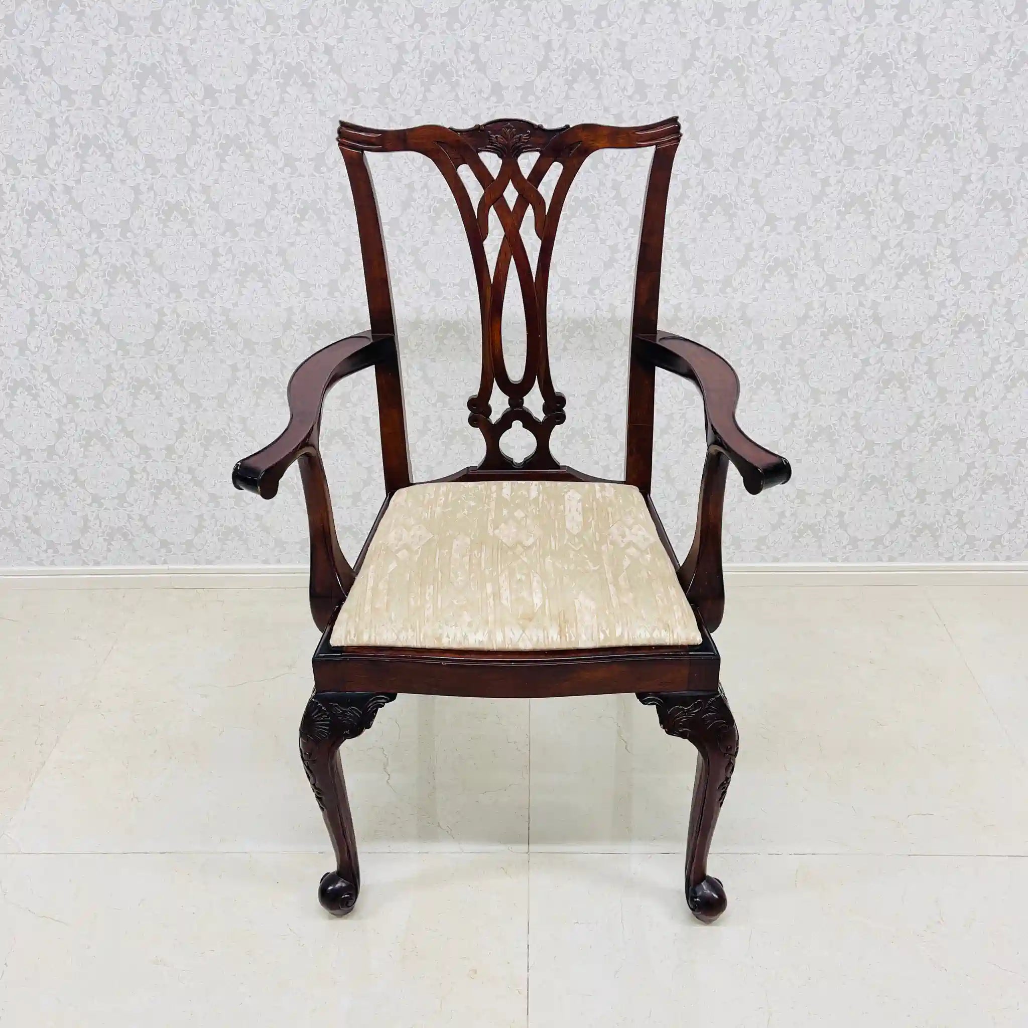 【アンティーク】 アンティーク ダイニングチェア / チッペンデール様式