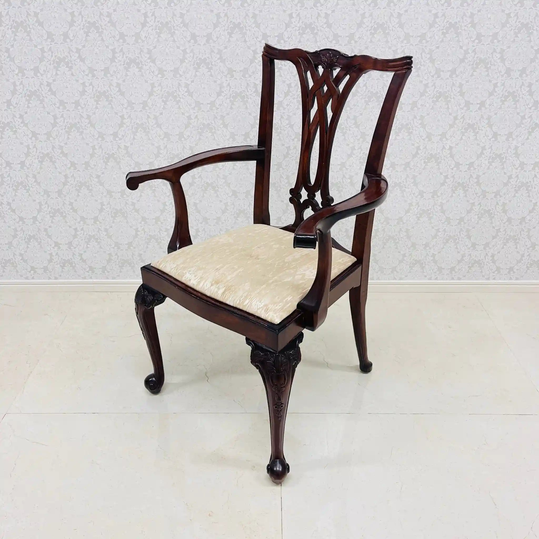 【アンティーク】 アンティーク ダイニングチェア / チッペンデール様式