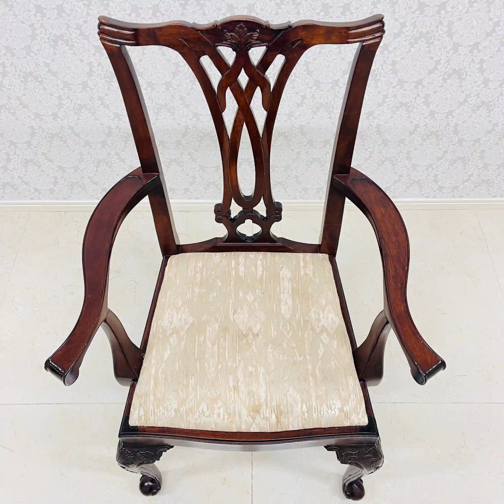 【アンティーク】 アンティーク ダイニングチェア / チッペンデール様式