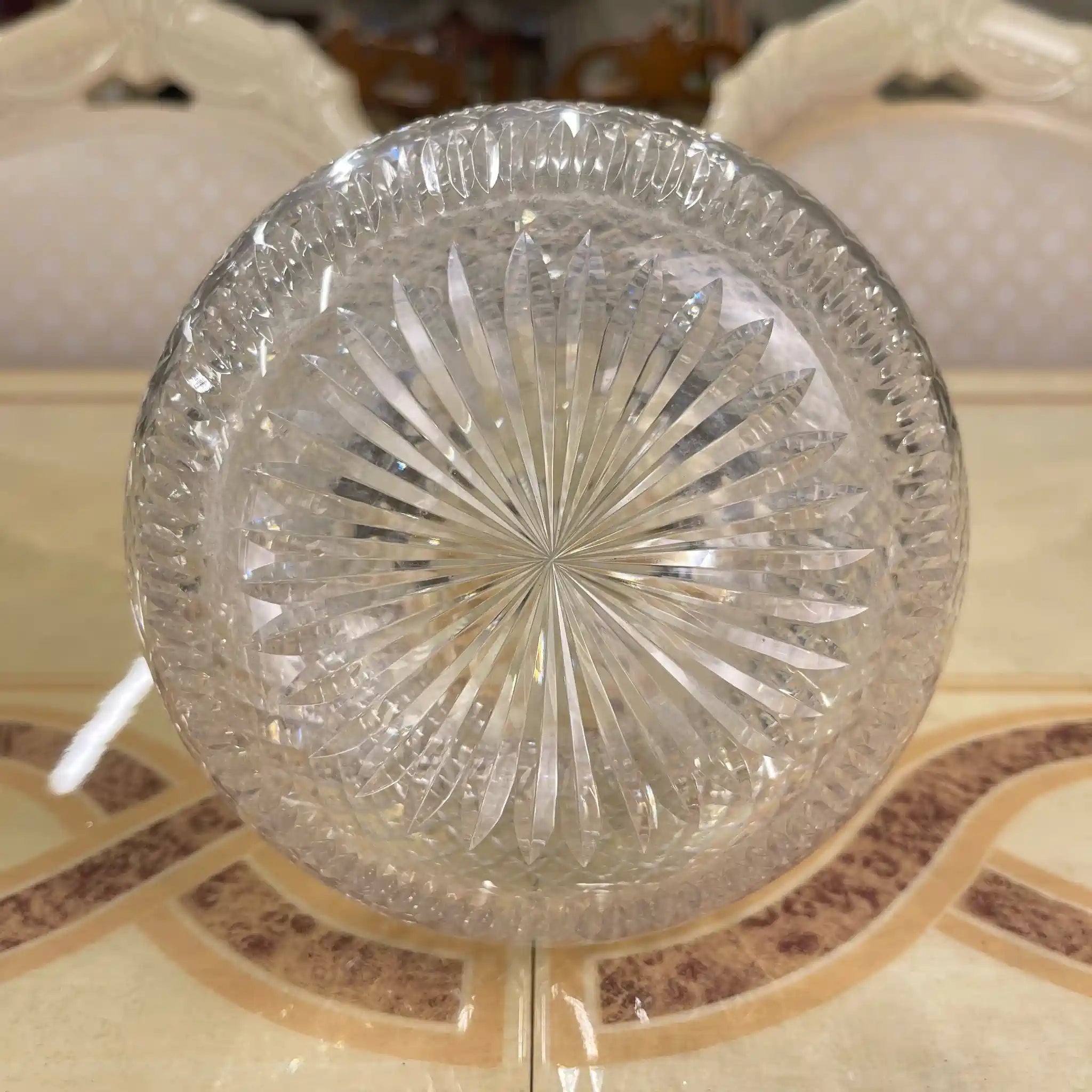 【アンティーク】 デキャンタ / ダイヤモンドカット / イギリス