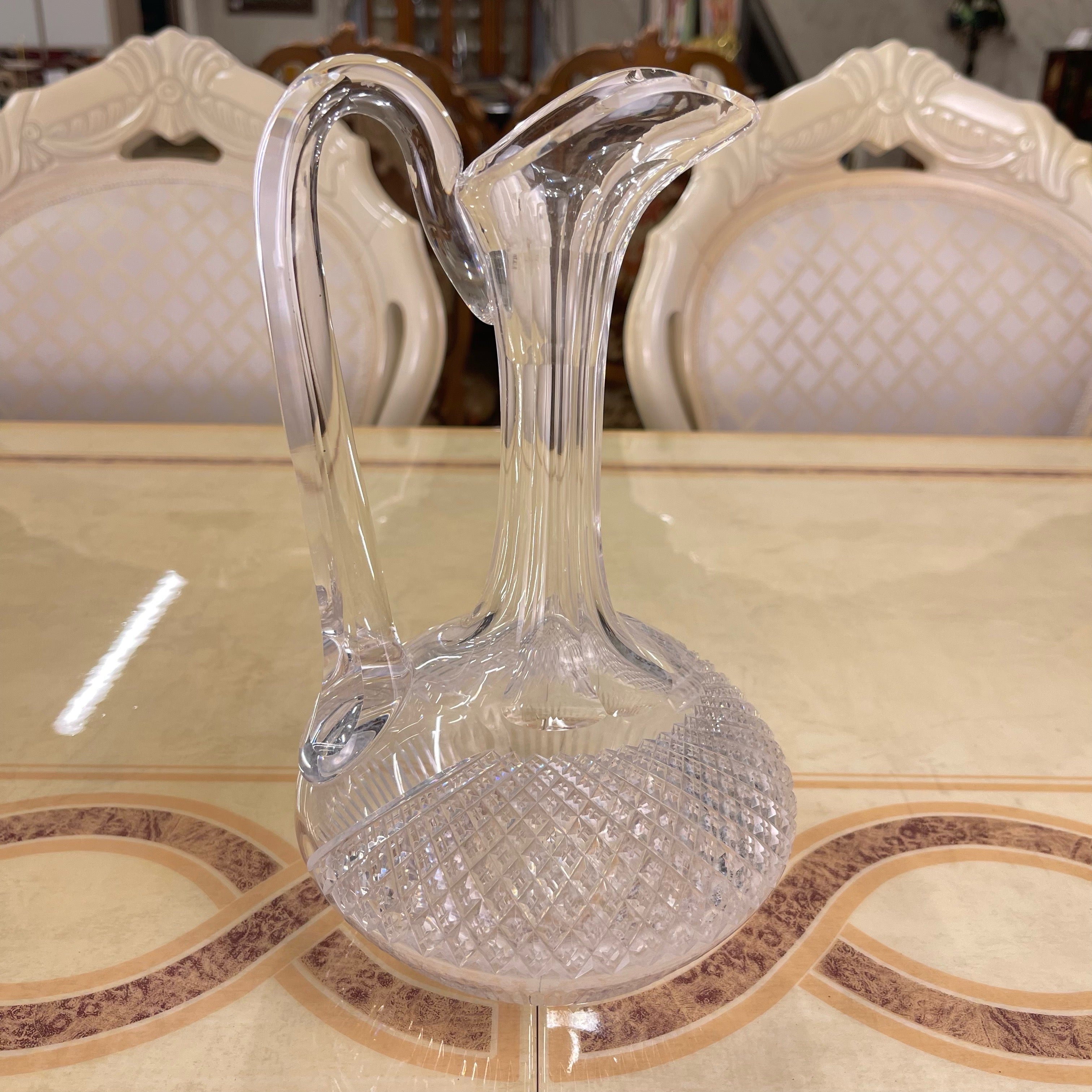 【アンティーク】 ジャグ(水差し) / ダイヤモンドカット / 19世紀~20世紀初頭 / イギリス