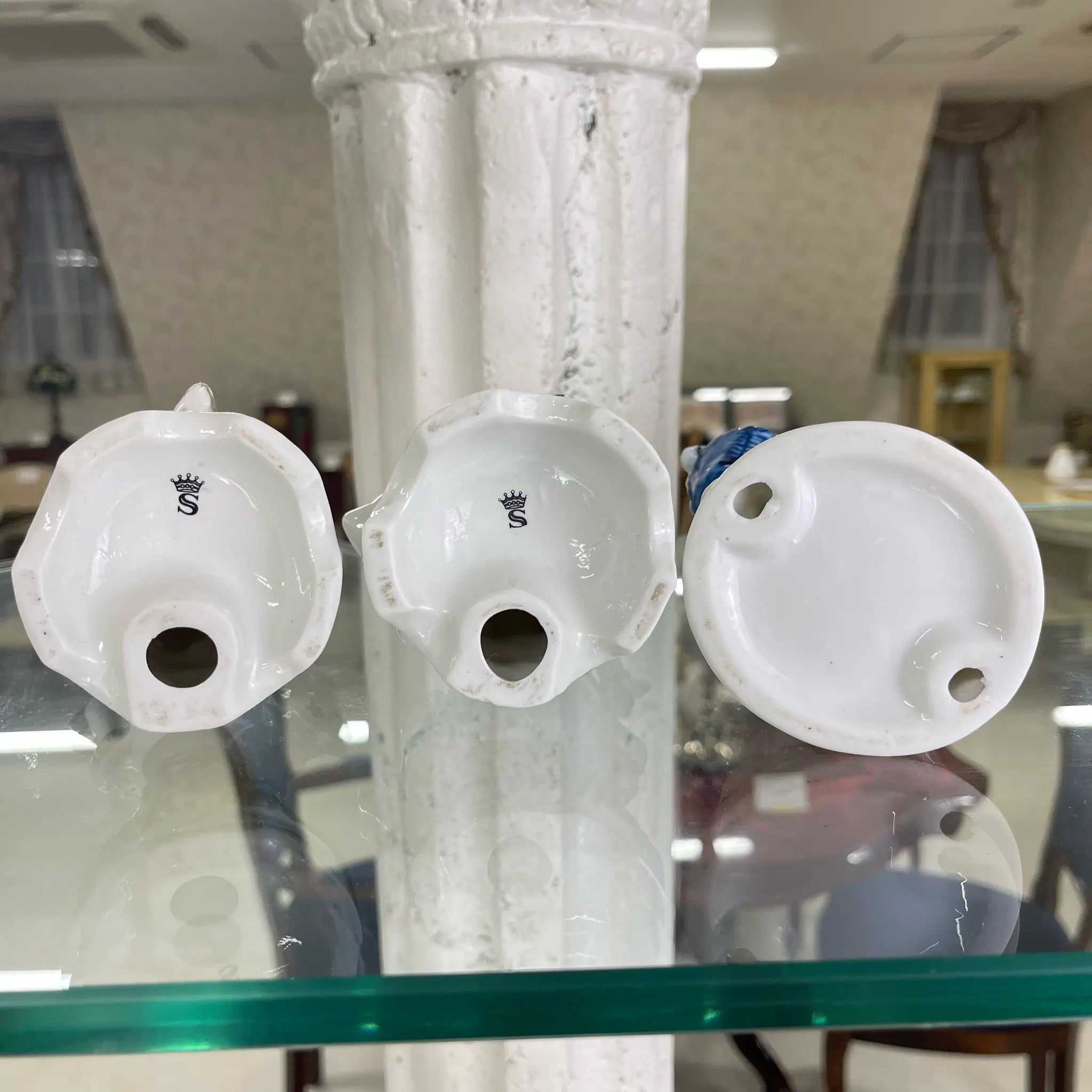 【アンティーク】磁器製人形 3体セット