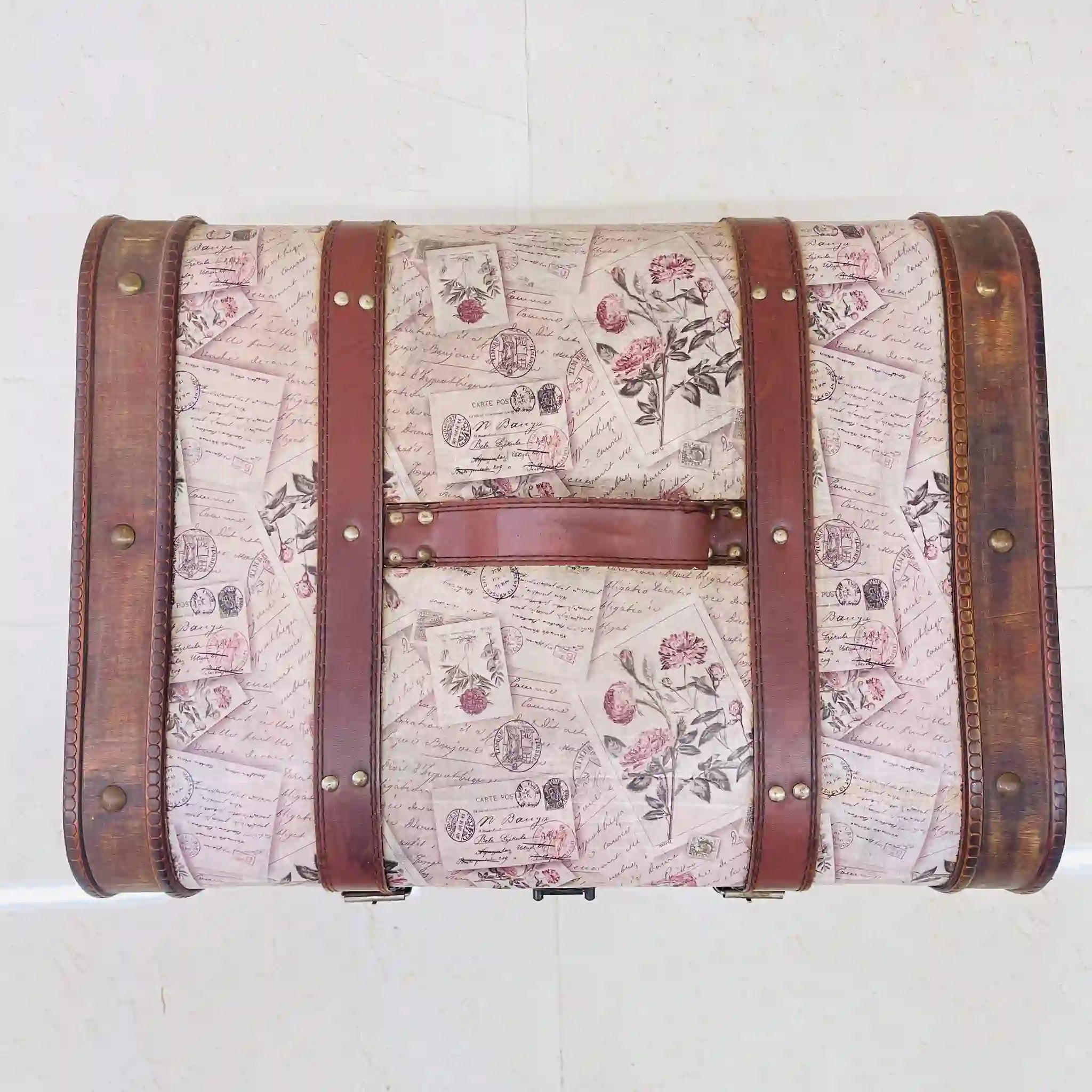 【リユース】 アンティーク調トランクボックス