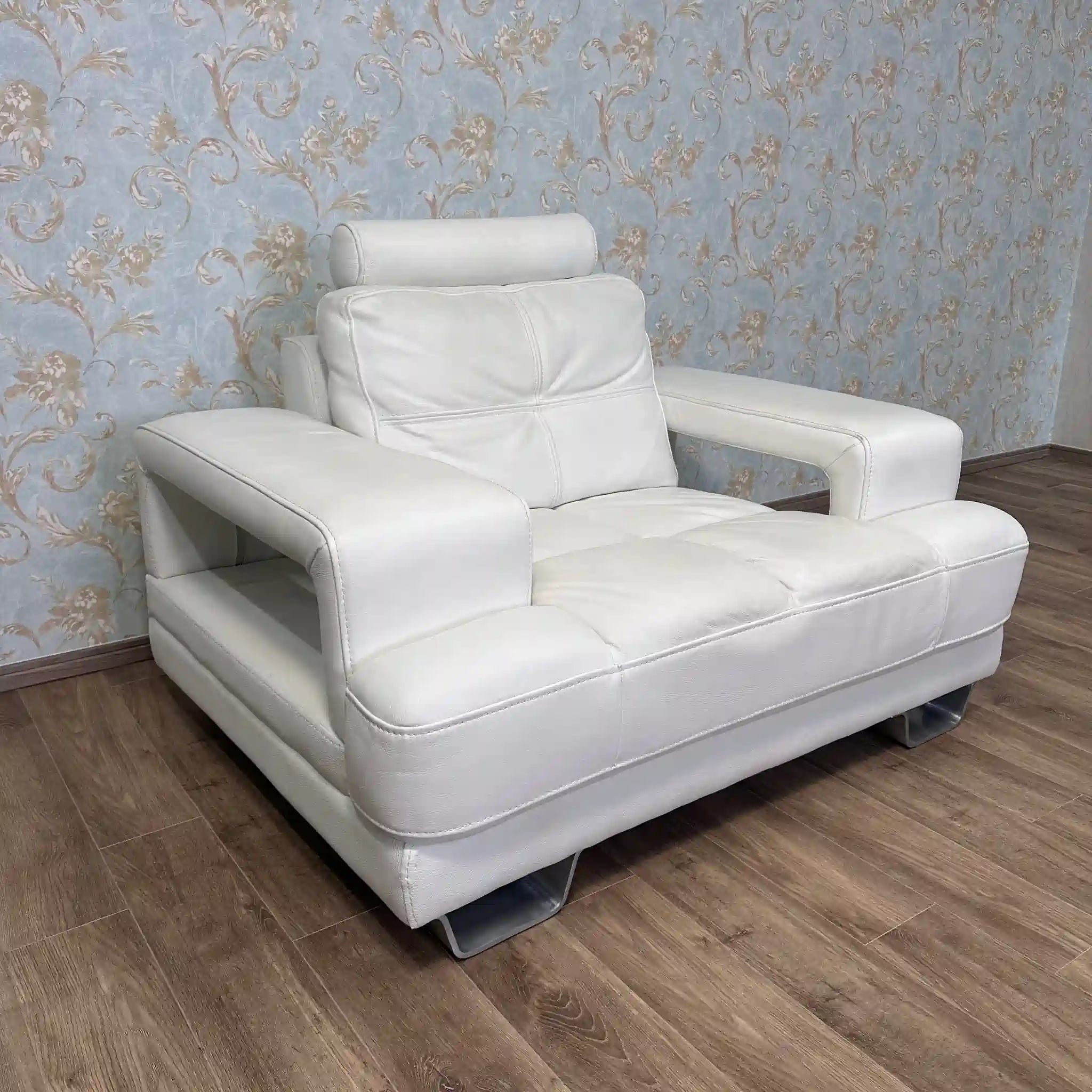 【リユース】1Pソファ IDC大塚家具 / modajo 本革