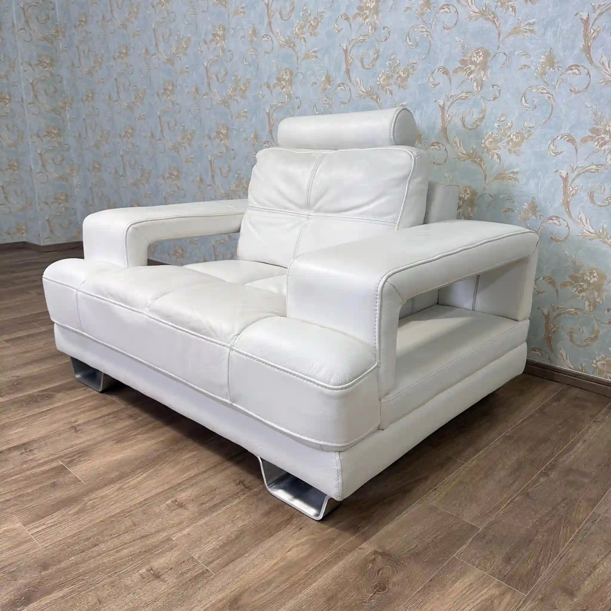 【リユース】1Pソファ IDC大塚家具 / modajo 本革