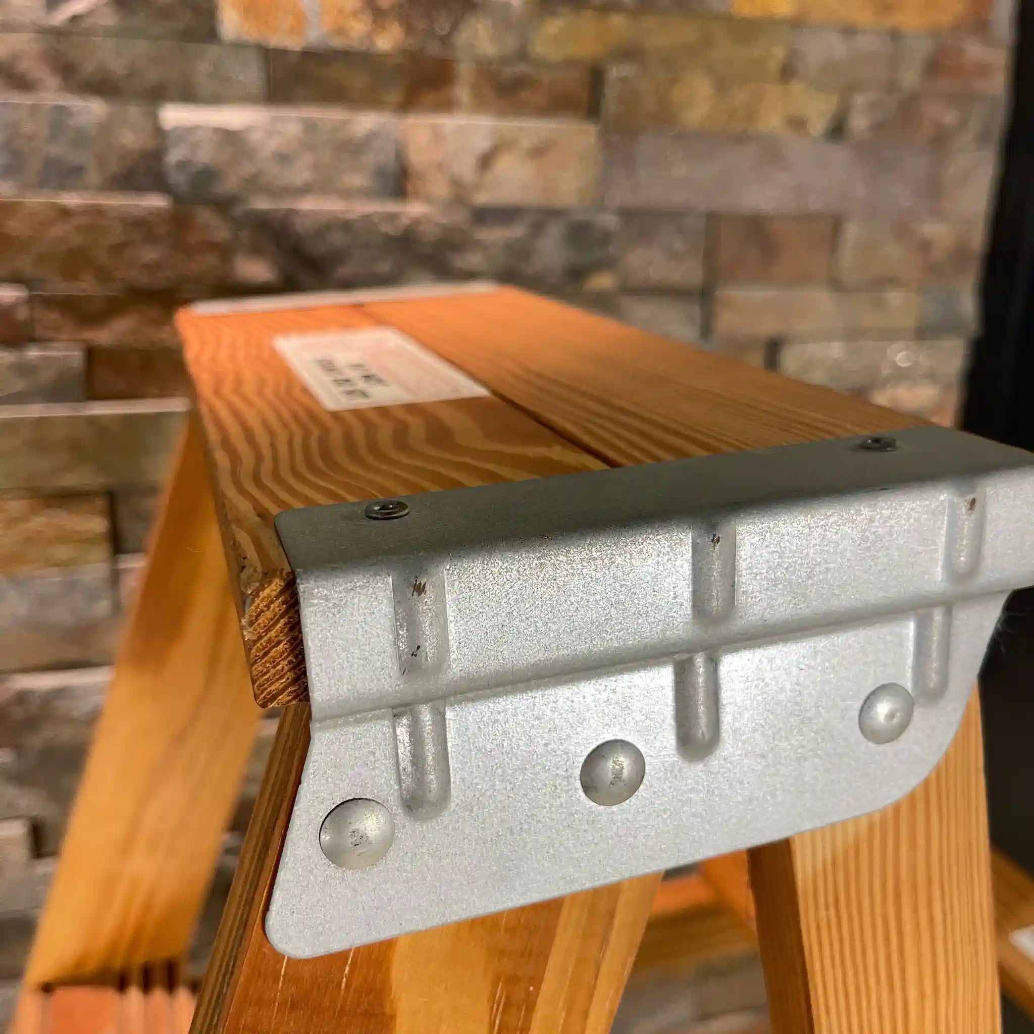 Vintage Michigan Ladder, 6 Steps, Babcock, BW336, Yellow Pine, USA