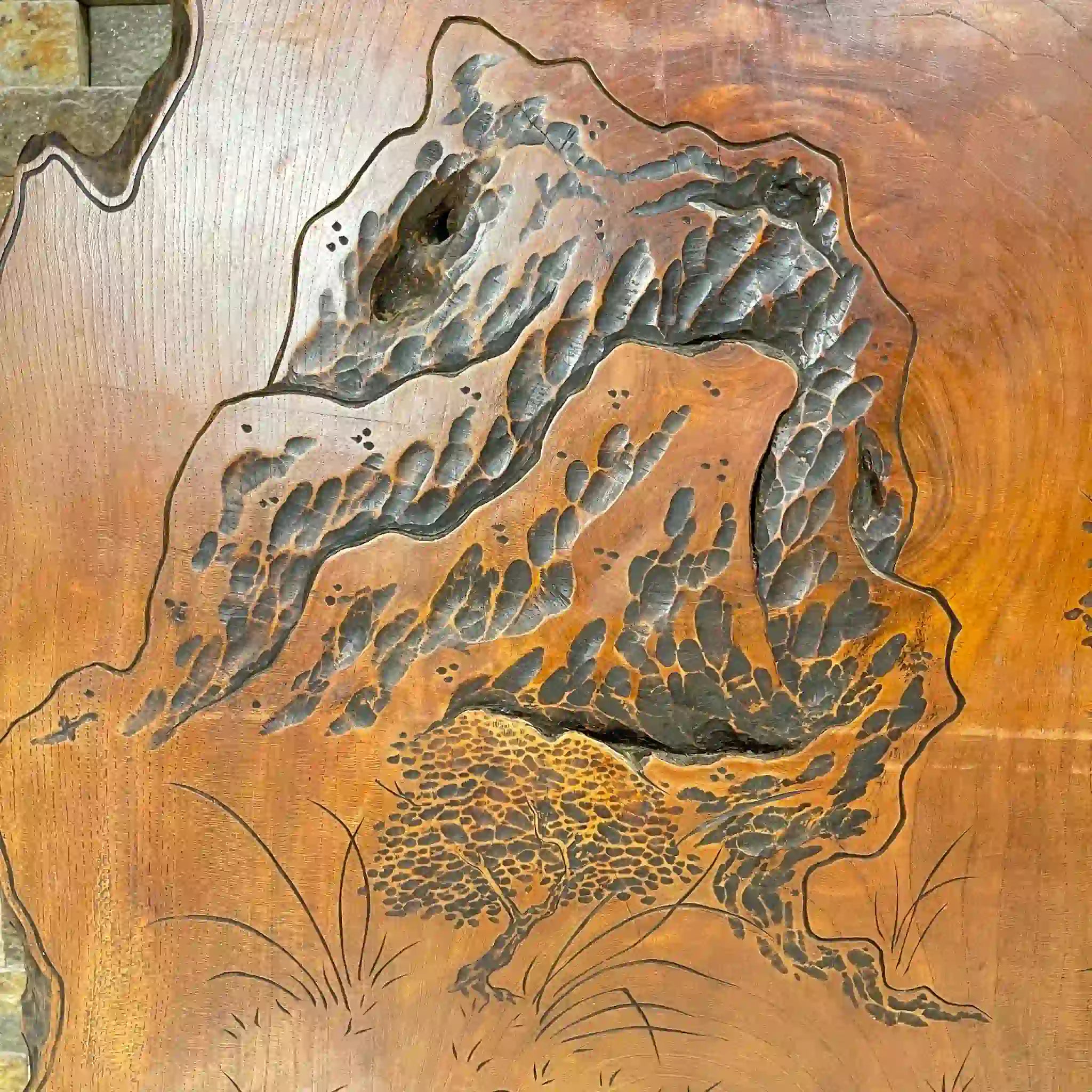 【リユース】衝立 天然木 一枚板