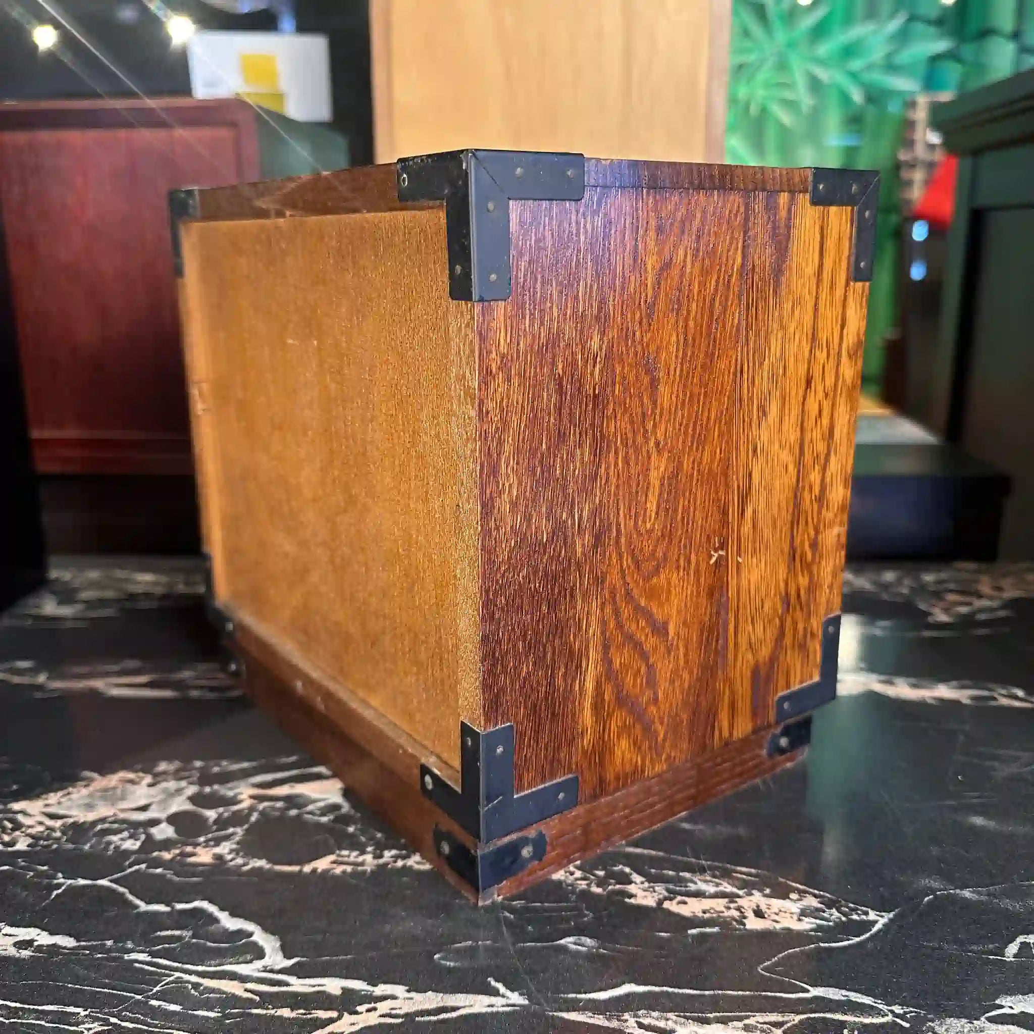 【骨董品】 千両箱風 小箪笥