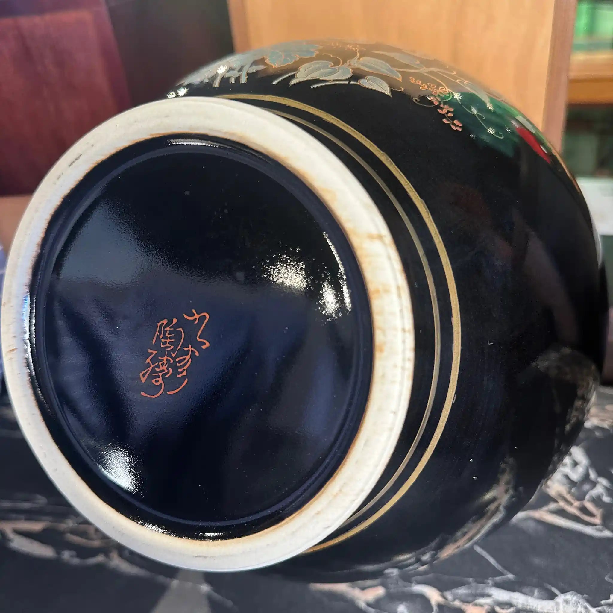 【骨董品】花瓶 九谷焼