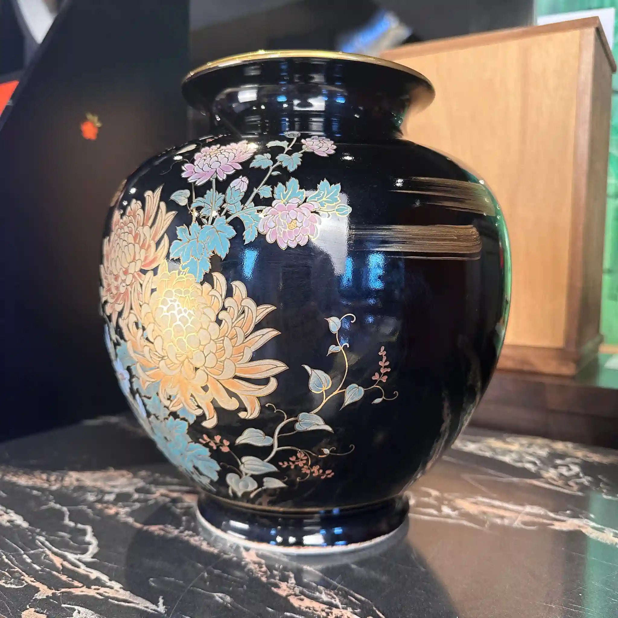 【骨董品】花瓶 九谷焼