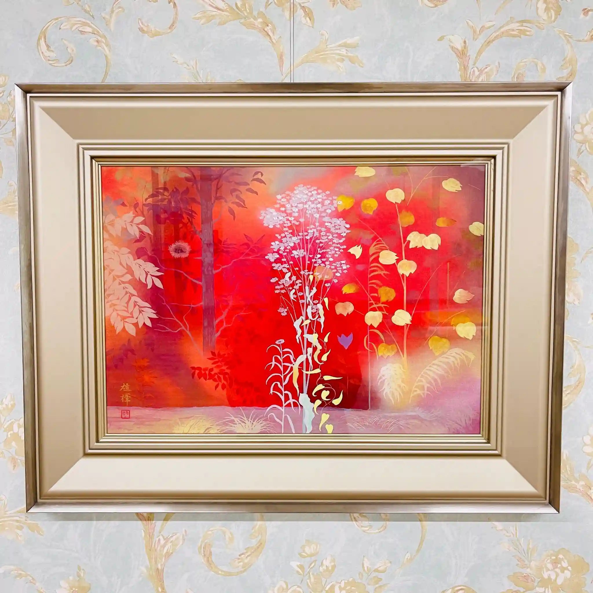 【アート/装飾品】絵画 関口雄揮 / 白い花 1994 日本 /
