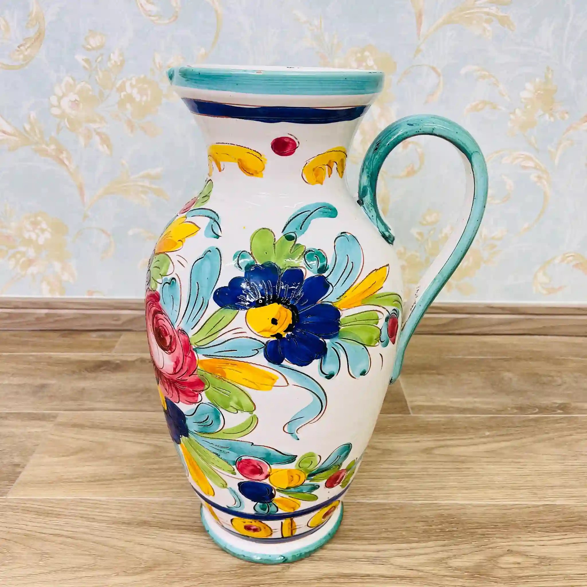 Vintage Flower Vase / Mallorca Ware / Italy