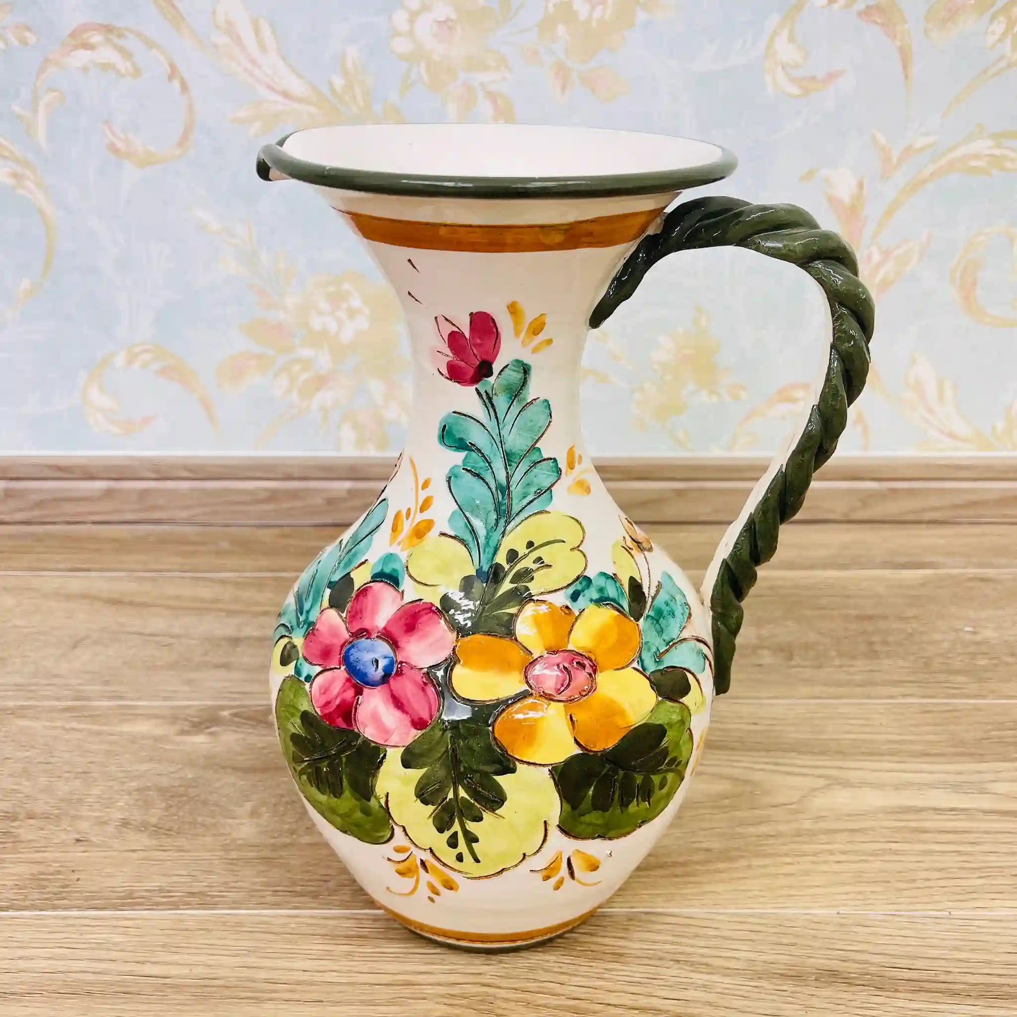 Vintage Flower Vase / Mallorca Ware / Italy