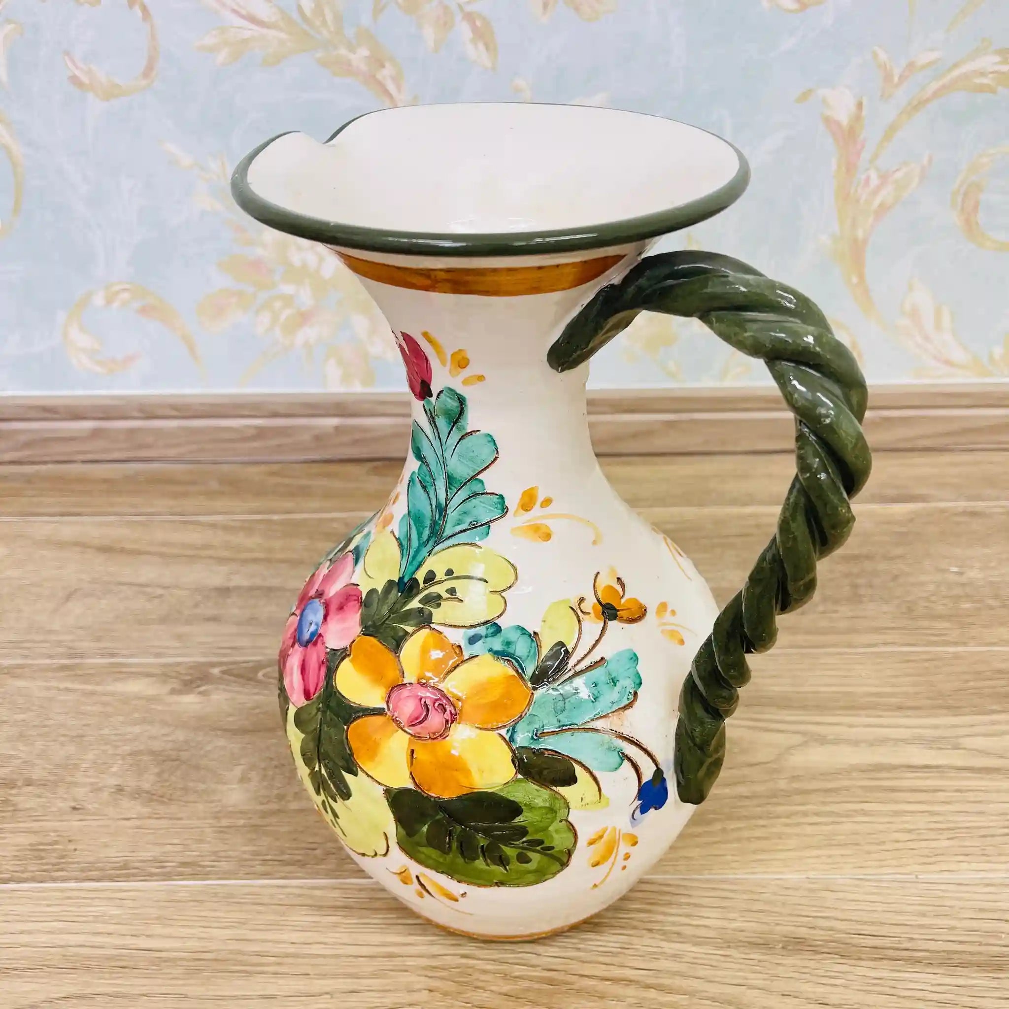 Vintage Flower Vase / Mallorca Ware / Italy