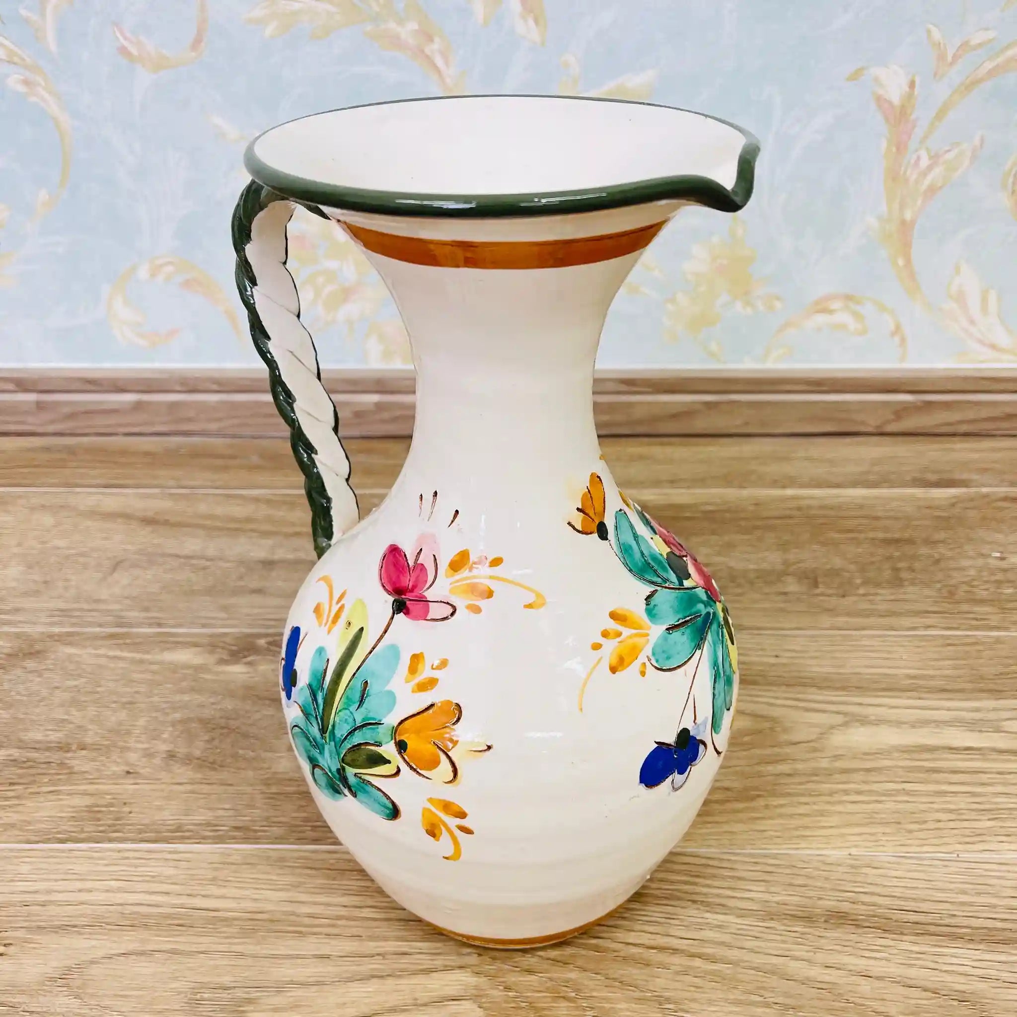 Vintage Flower Vase / Mallorca Ware / Italy