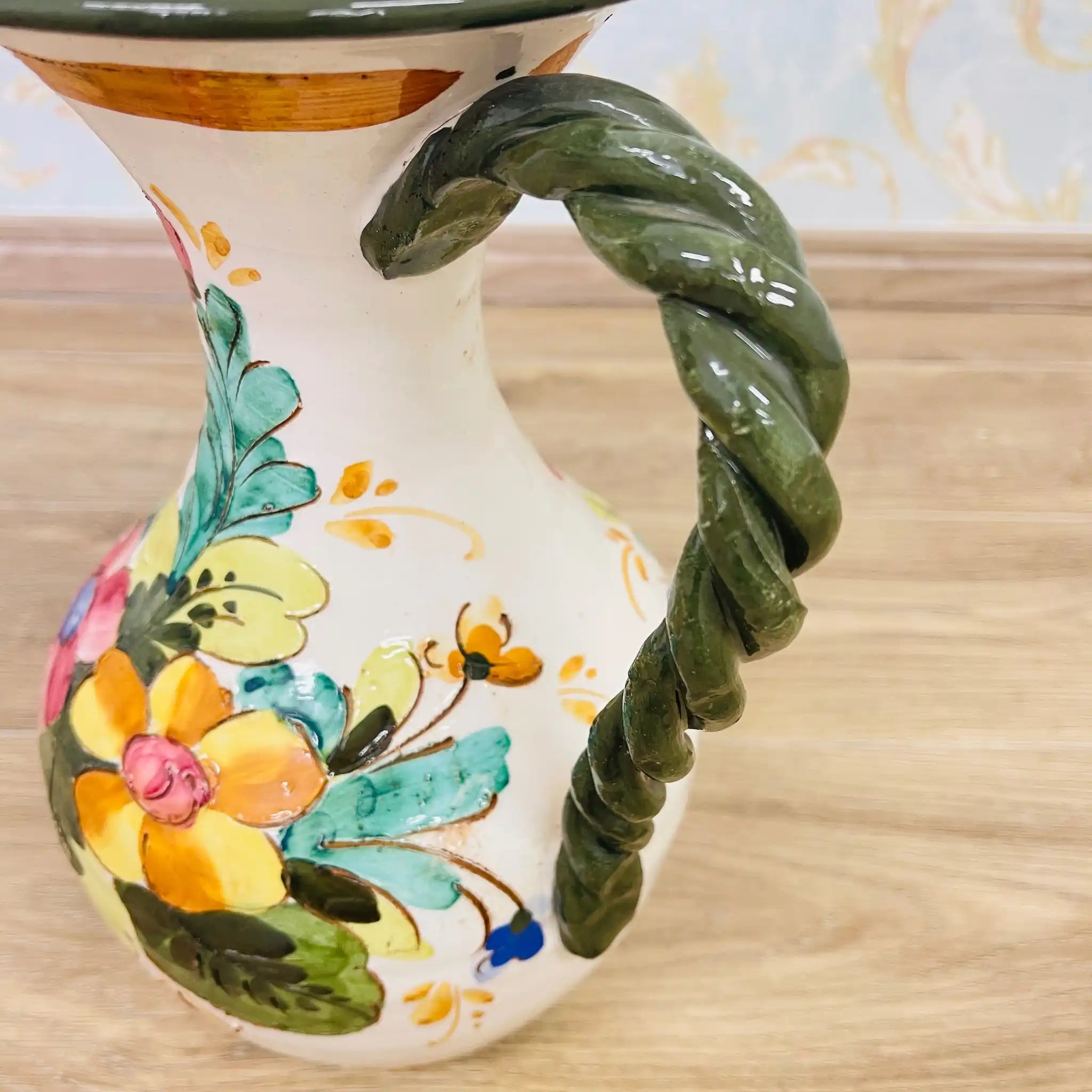 Vintage Flower Vase / Mallorca Ware / Italy
