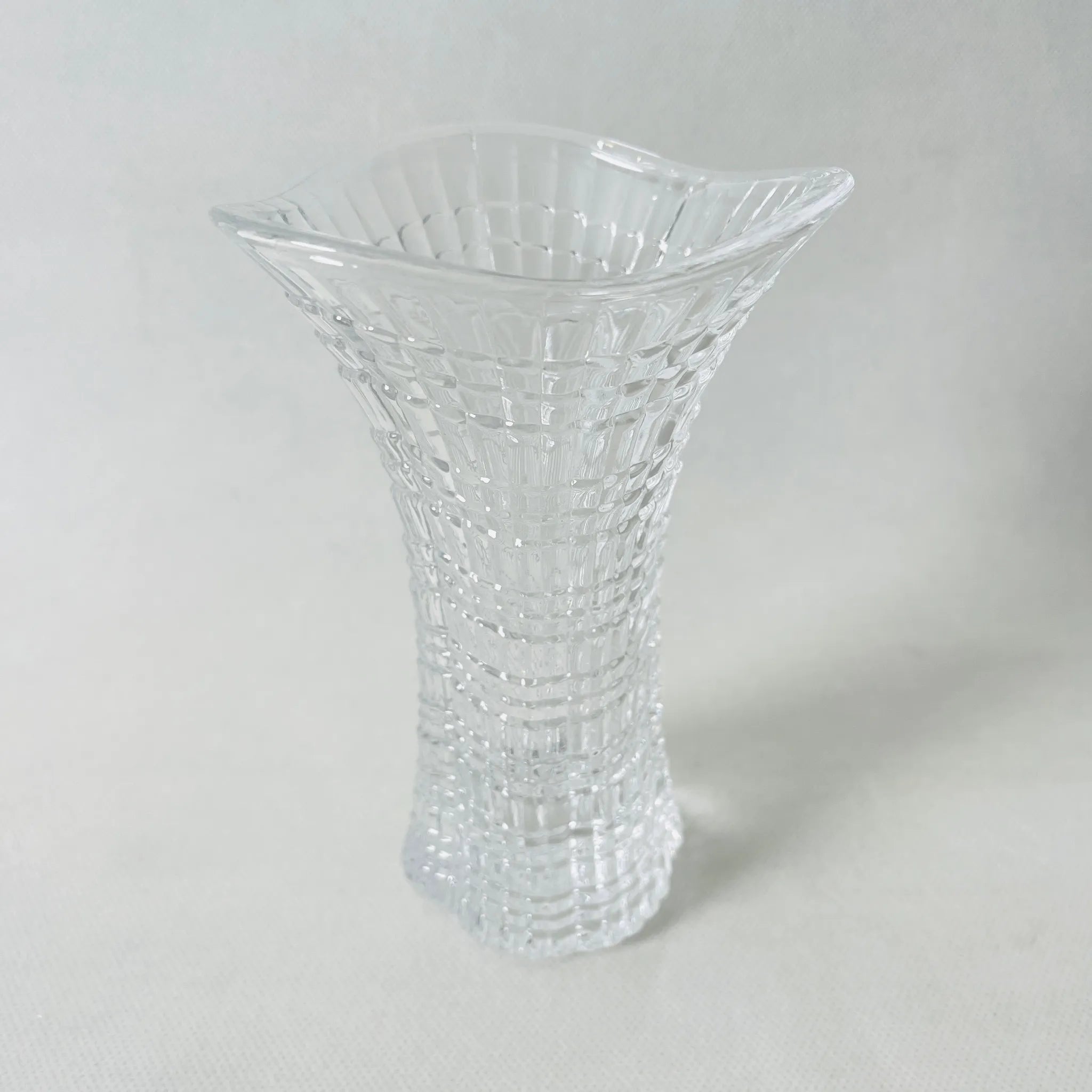 【リユース】フラワーベース ノリタケクリスタル クリスタルガラス Noritake / 未使用 箱付き
