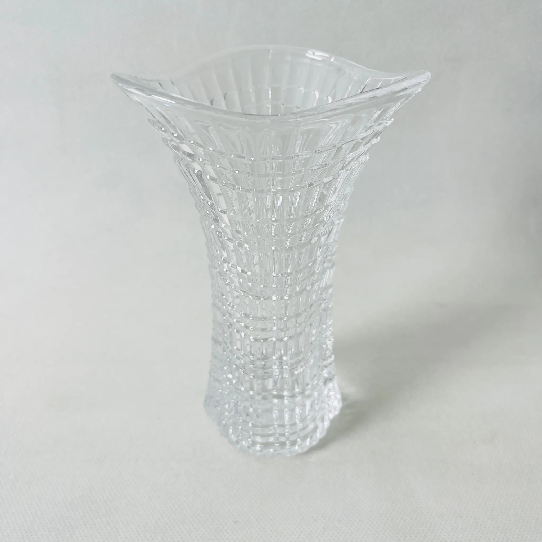 【リユース】フラワーベース ノリタケクリスタル クリスタルガラス Noritake / 未使用 箱付き