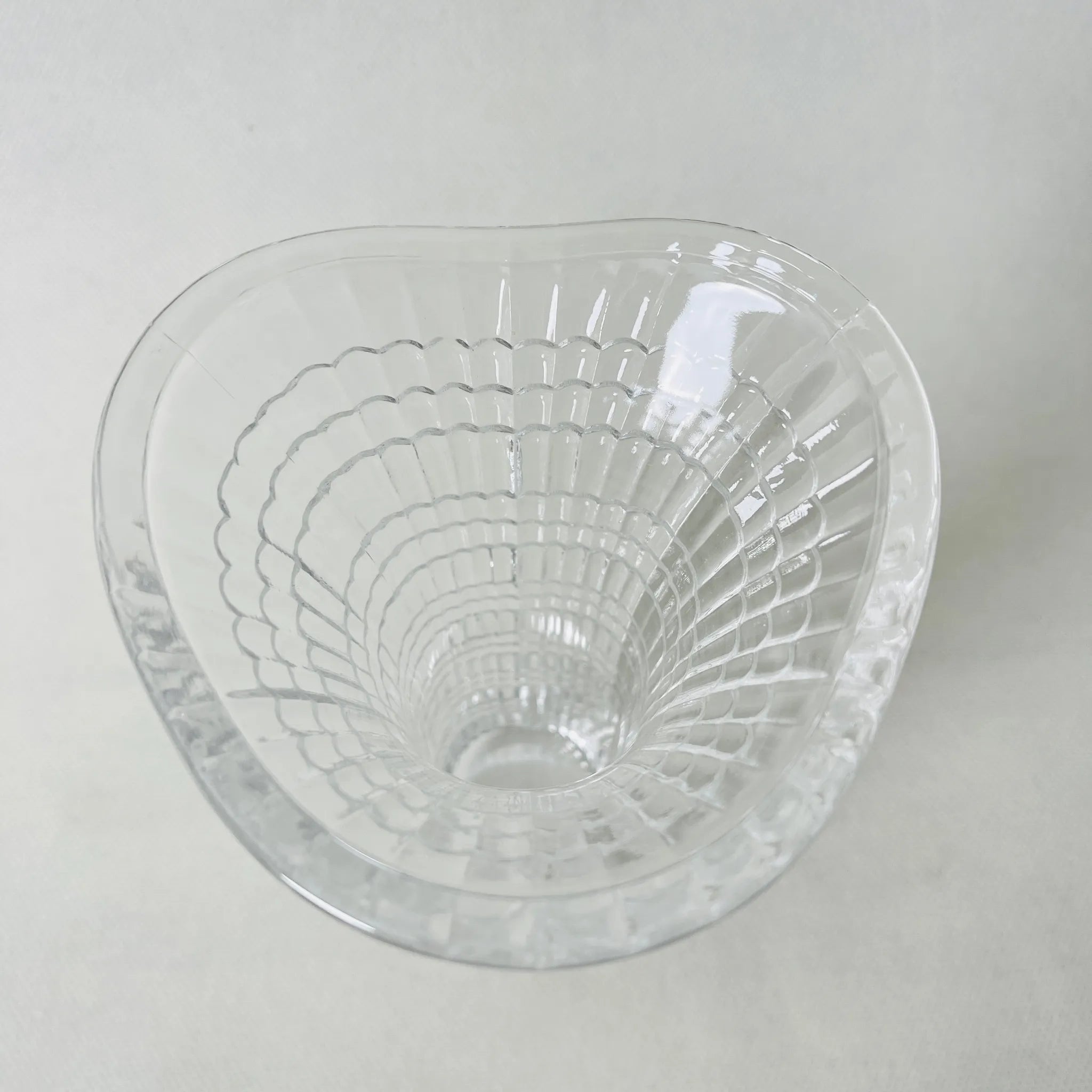 【リユース】フラワーベース ノリタケクリスタル クリスタルガラス Noritake / 未使用 箱付き